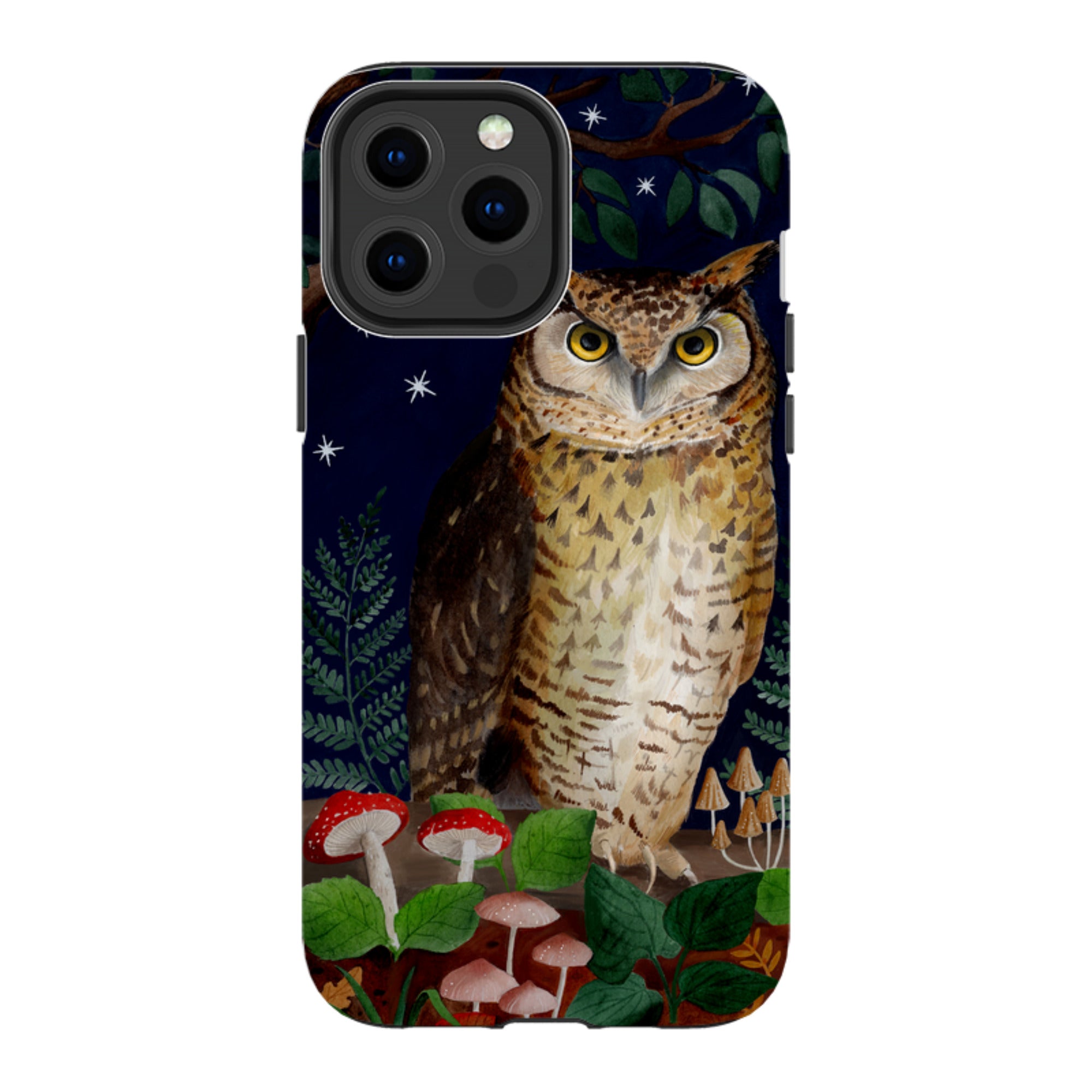 iPhone Tough Case - Mushroom Owl By Bex Parkin