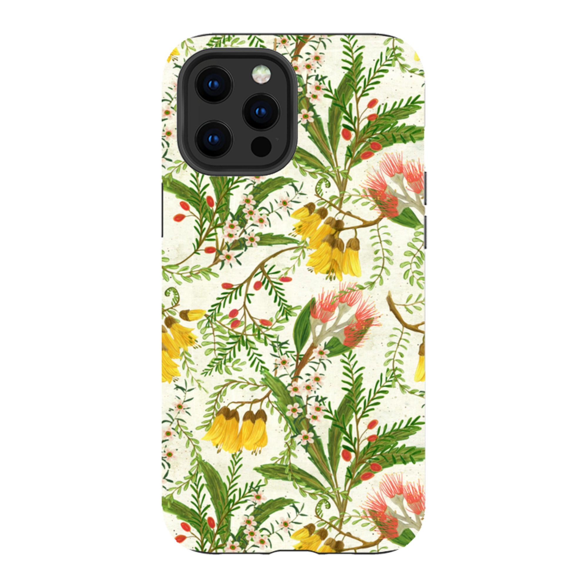 iPhone Tough Case - Kowhai And Bottle Brush By Katherine Quinn