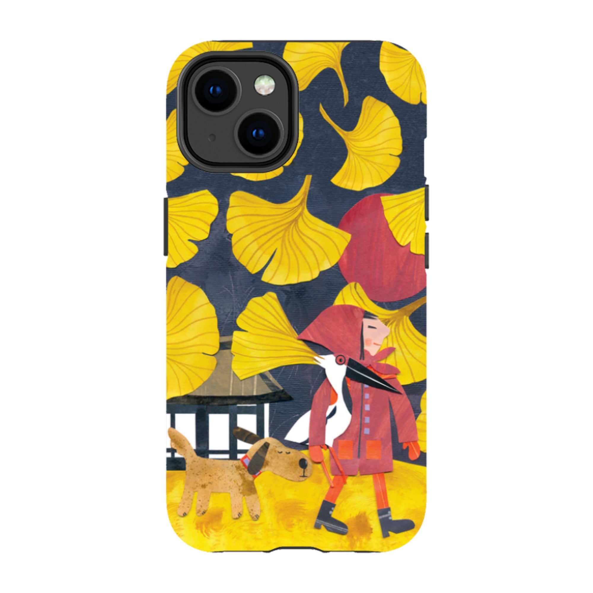 iPhone MagSafe Tough Case - Ginko Leaves By Tracey English