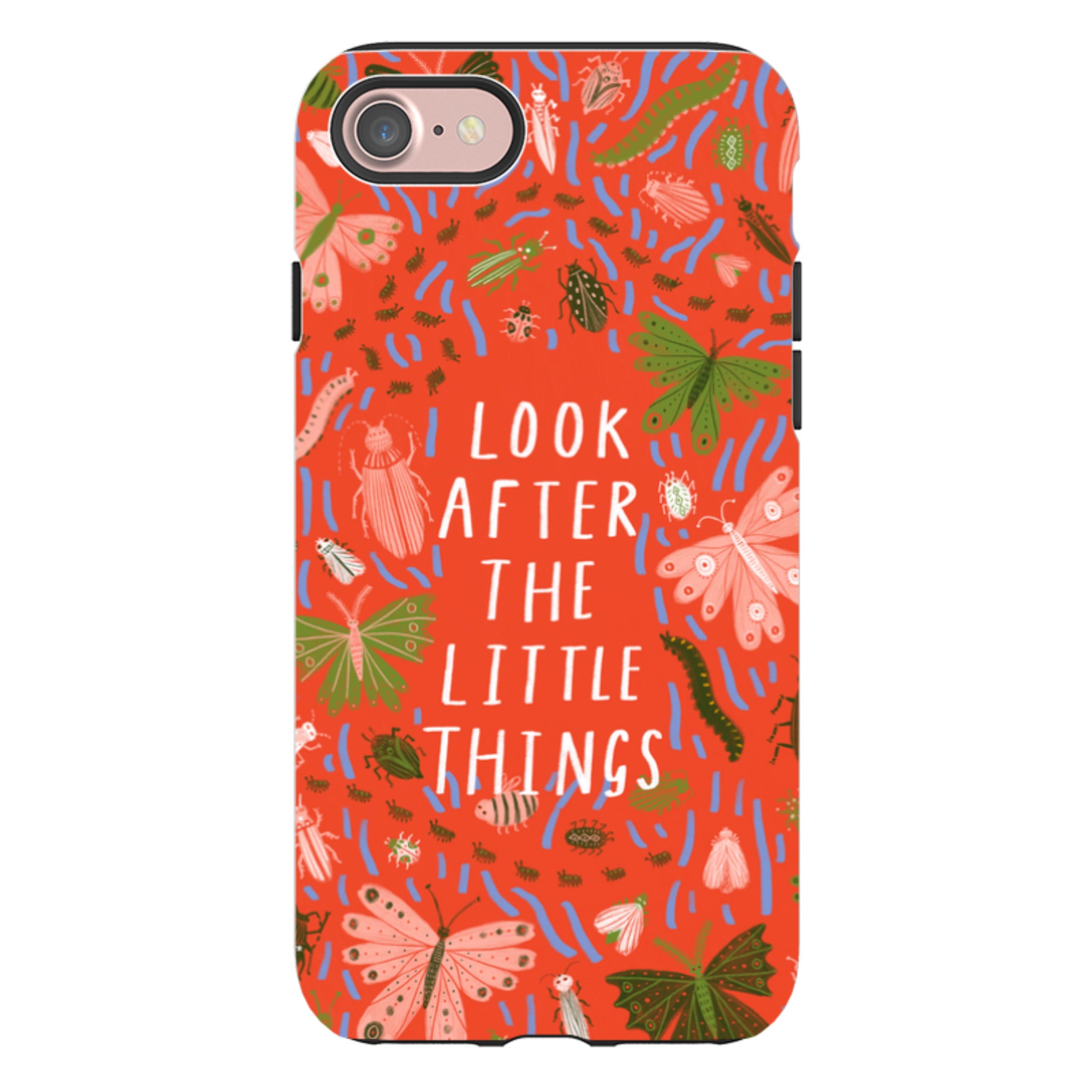iPhone Tough Case - Little Things Orange By Lee Foster Wilson
