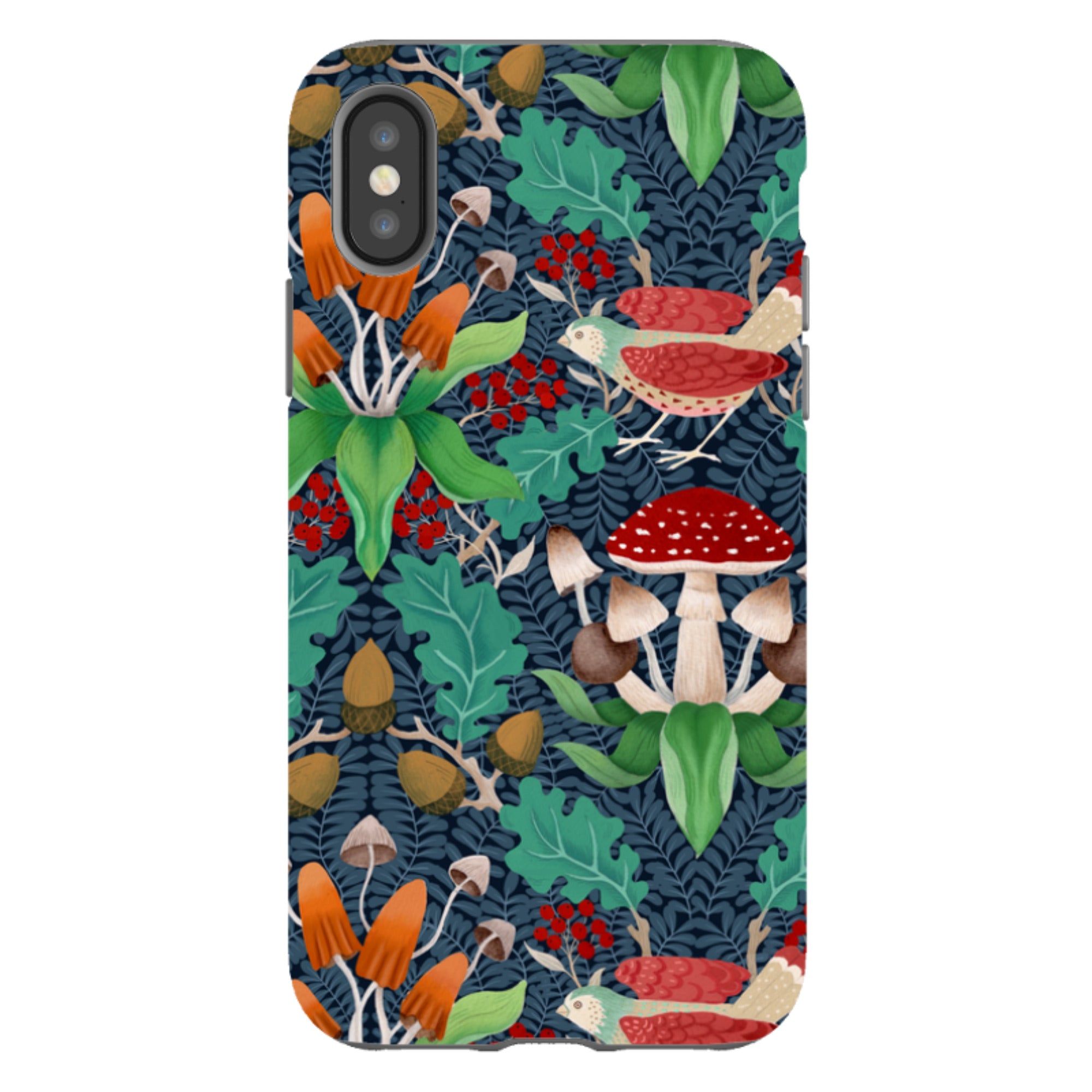 iPhone Tough Case - Mushrooms By Bex Parkin