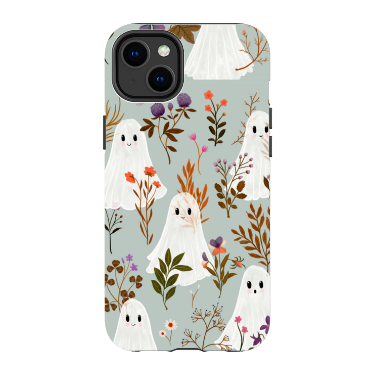 iPhone Tough Case - Ghost in the Garden - Dusty Gourd By Katherine Quinn