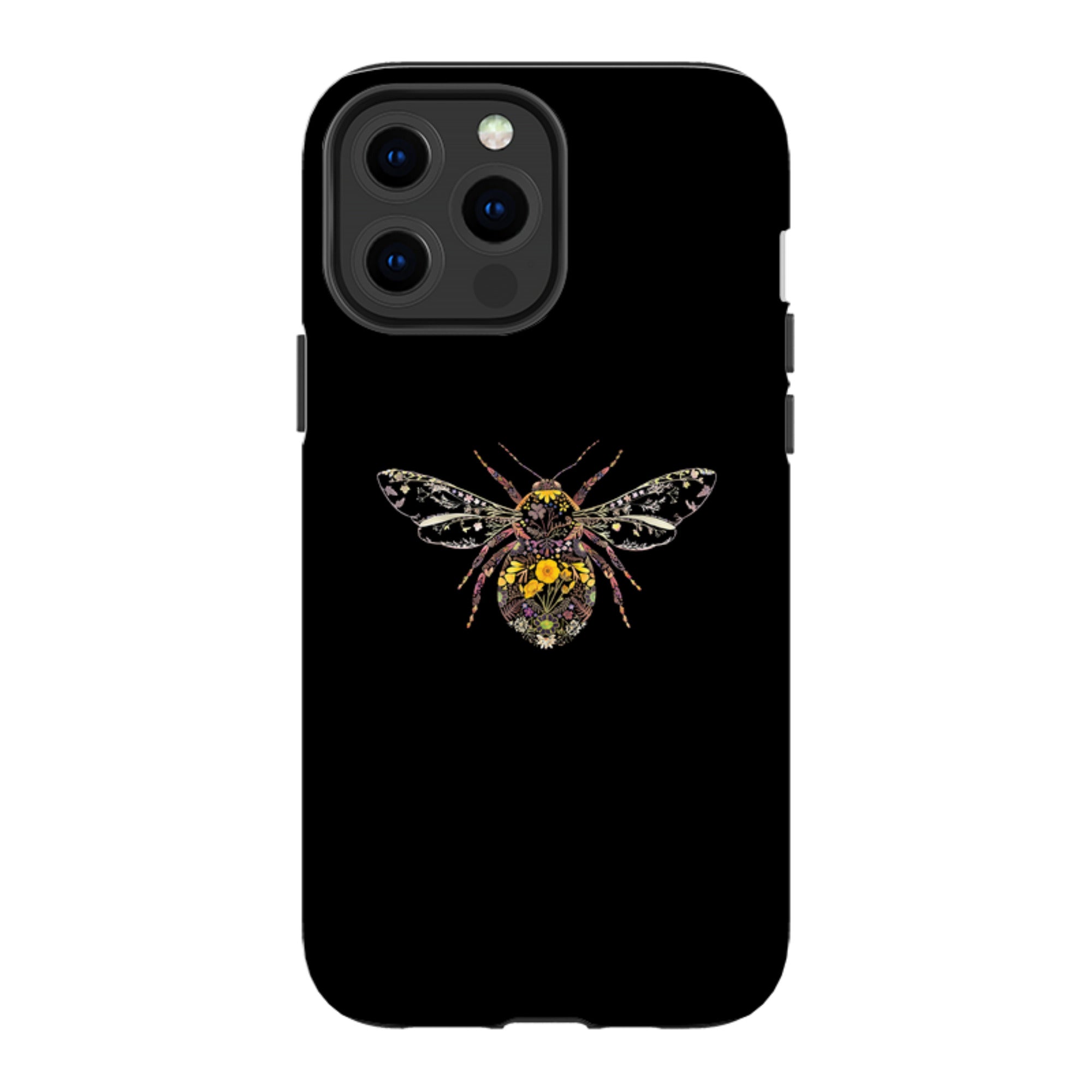iPhone MagSafe Tough Case -  Floral Bumble Bee By Helen Ahpornsiri