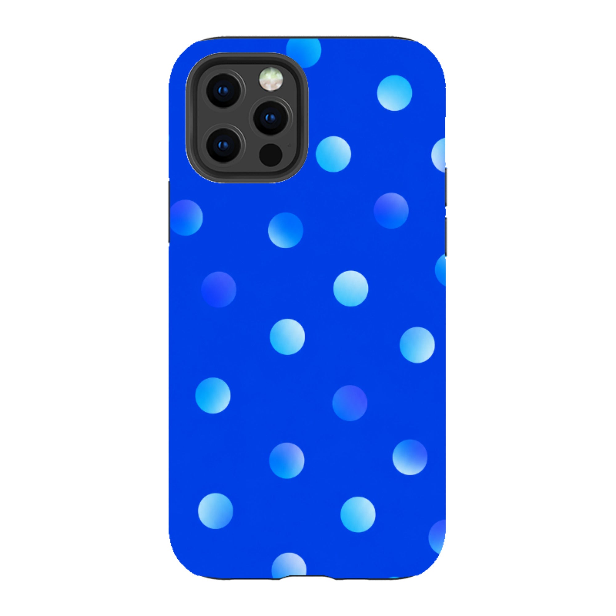 iPhone Tough Case - Blue Polka Dot