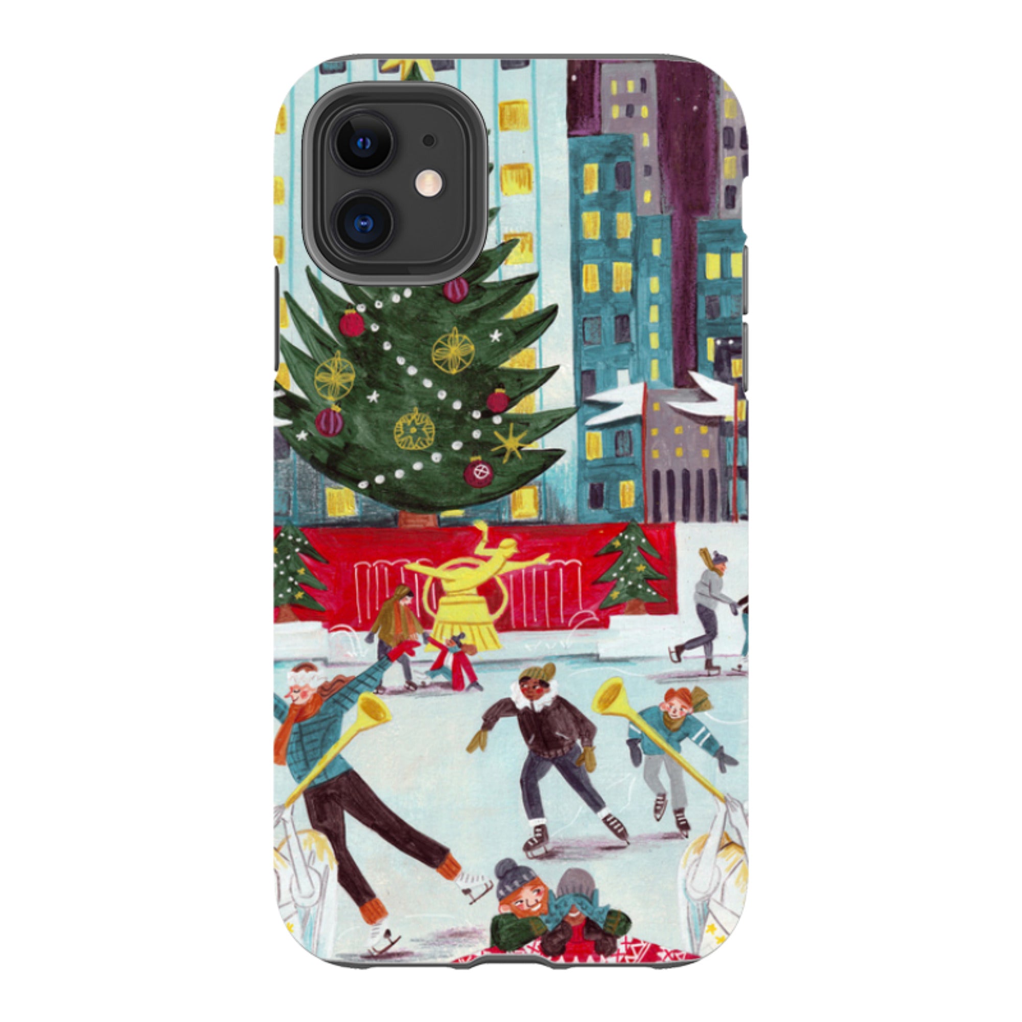 iPhone Tough Case - Xmas In New York By Caroline Bonne Muller