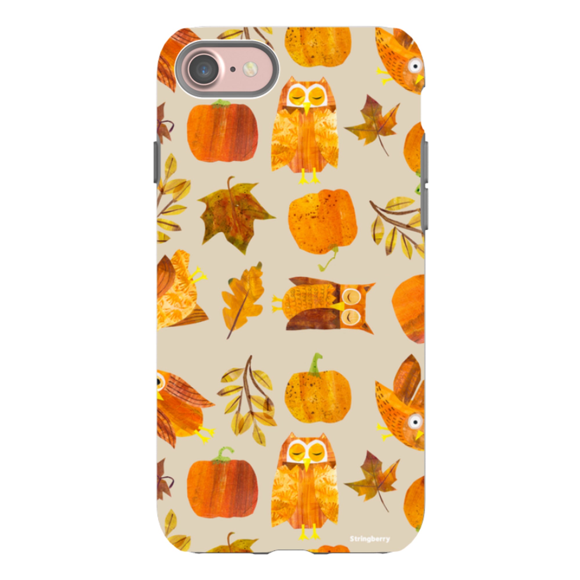 iPhone Tough Case - Pumpkins and Owls By Tracey English