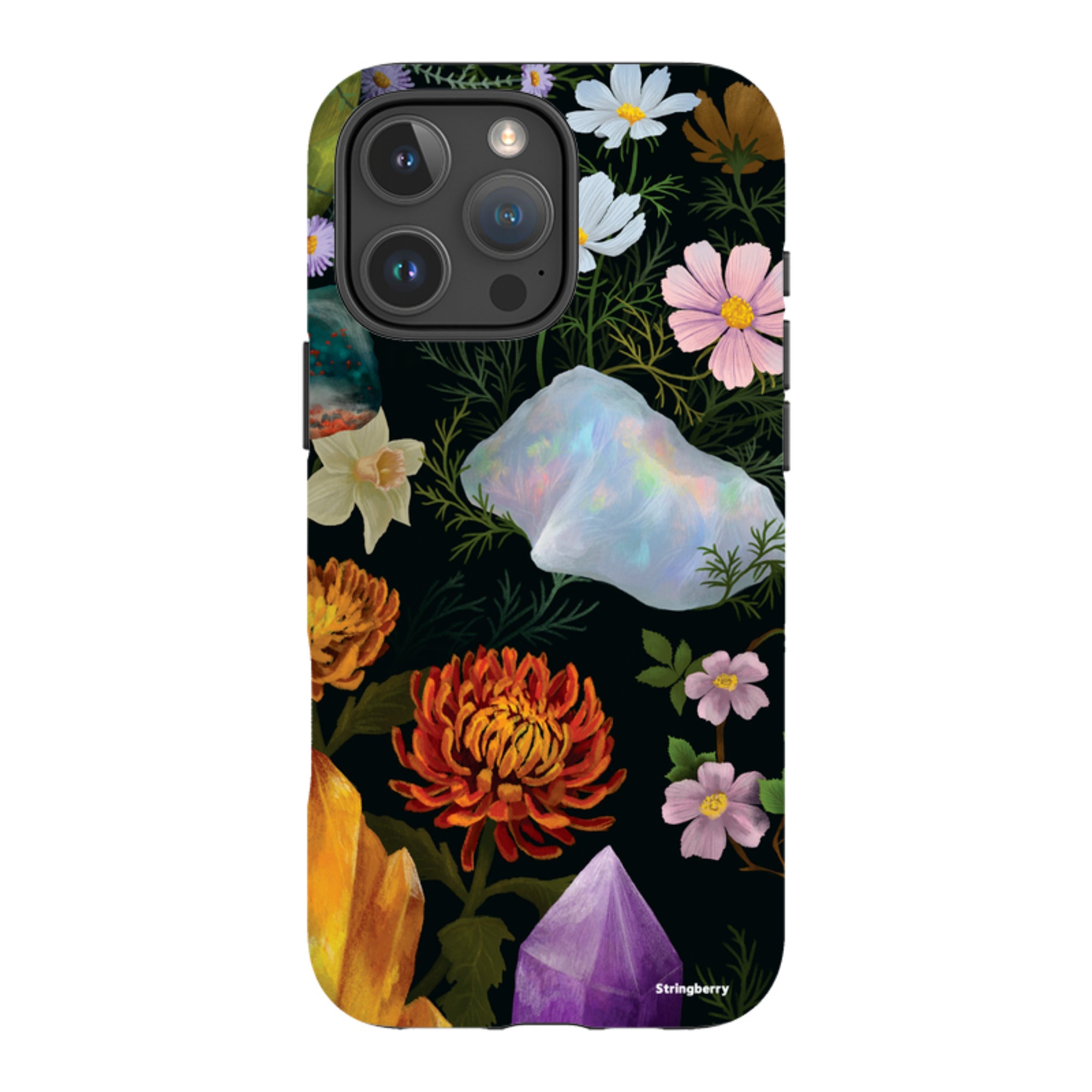 iPhone MagSafe Tough Case - Crystal Flowers By Anna Stead
