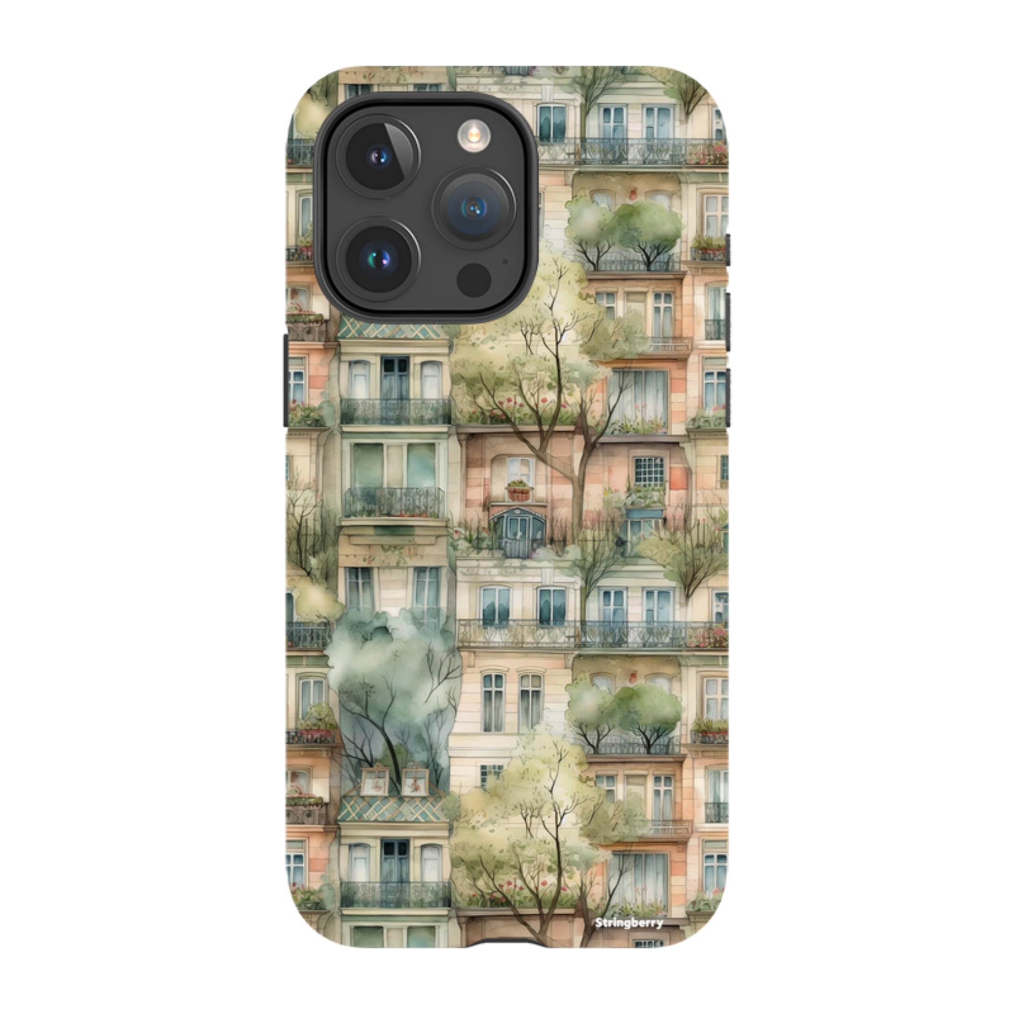 iPhone Tough Case - Montmartre Houses