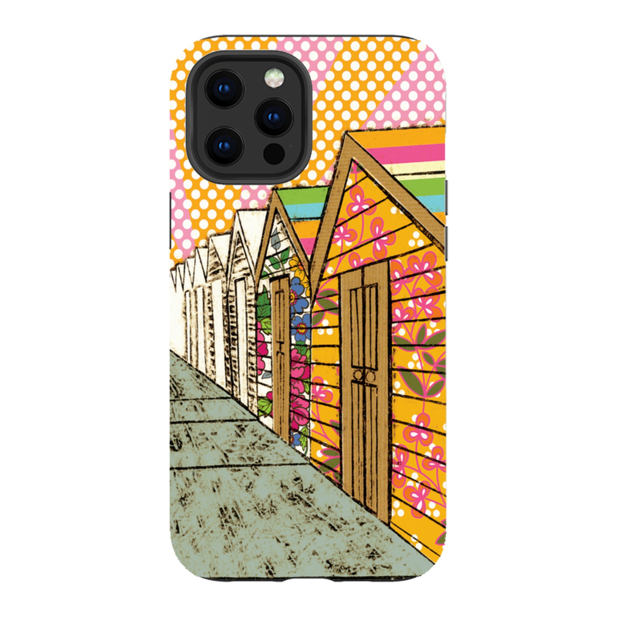 iPhone Tough Case - Beach Huts By Amelia Bowman