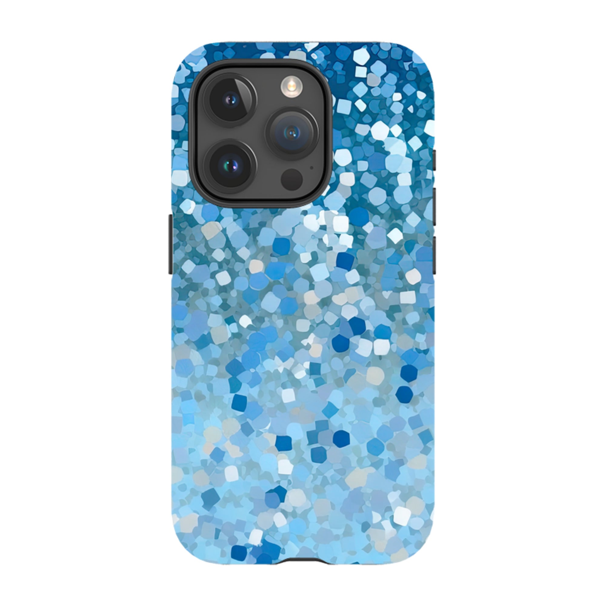 iPhone MagSafe Tough Case - Blue Glitter II (Case does not glitter)