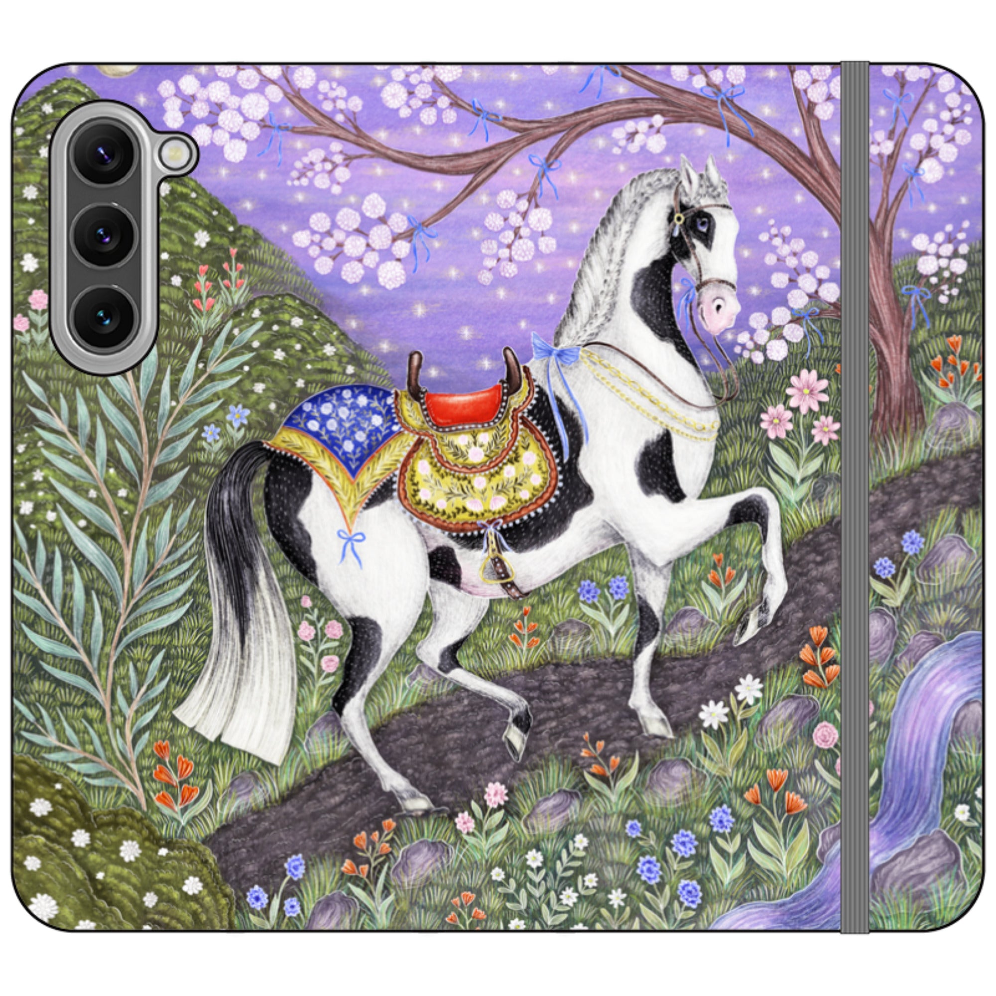 Sunset Steed Wallet Case By Catherine Rowe