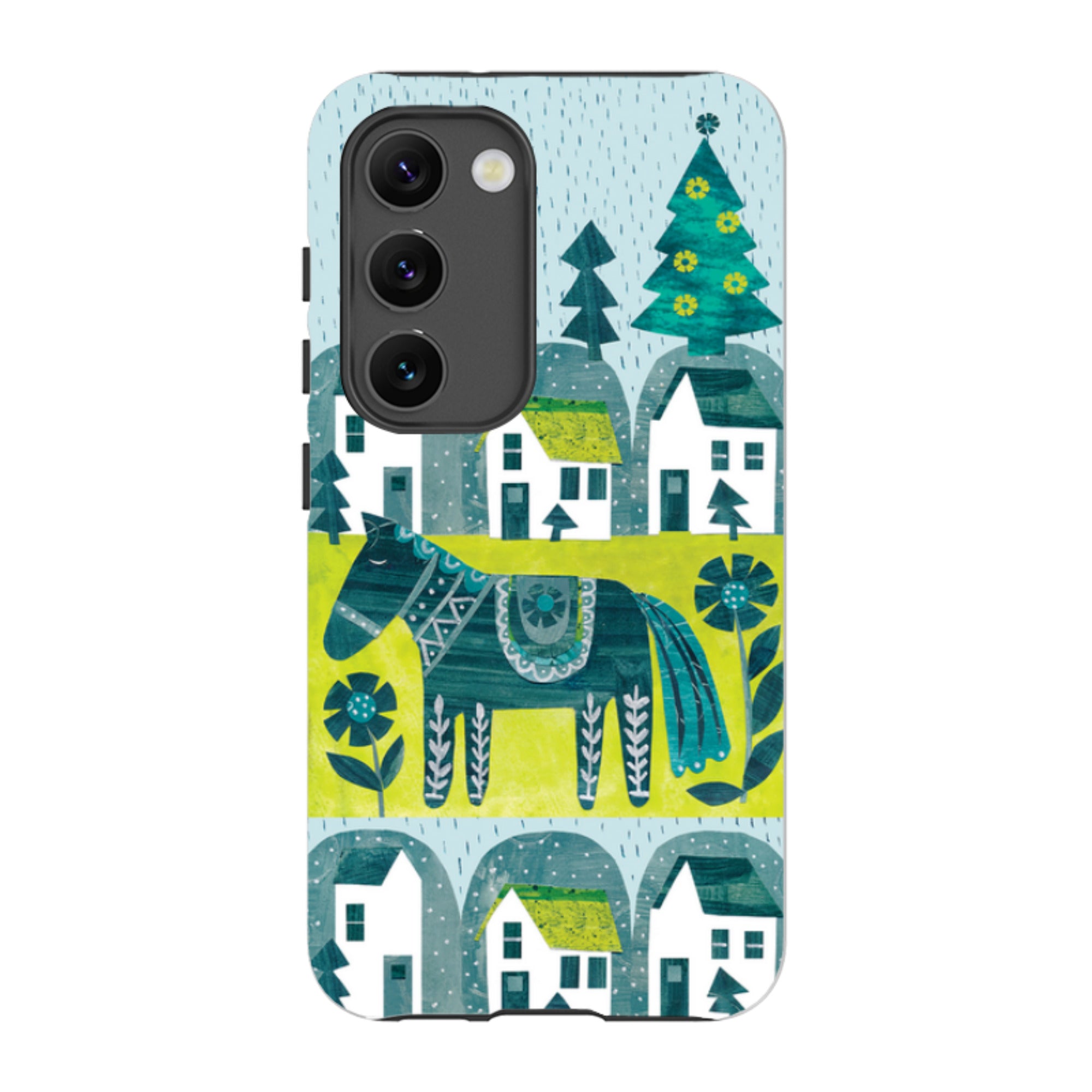 Samsung Tough Case - Winter Dala Horse By Tracey English