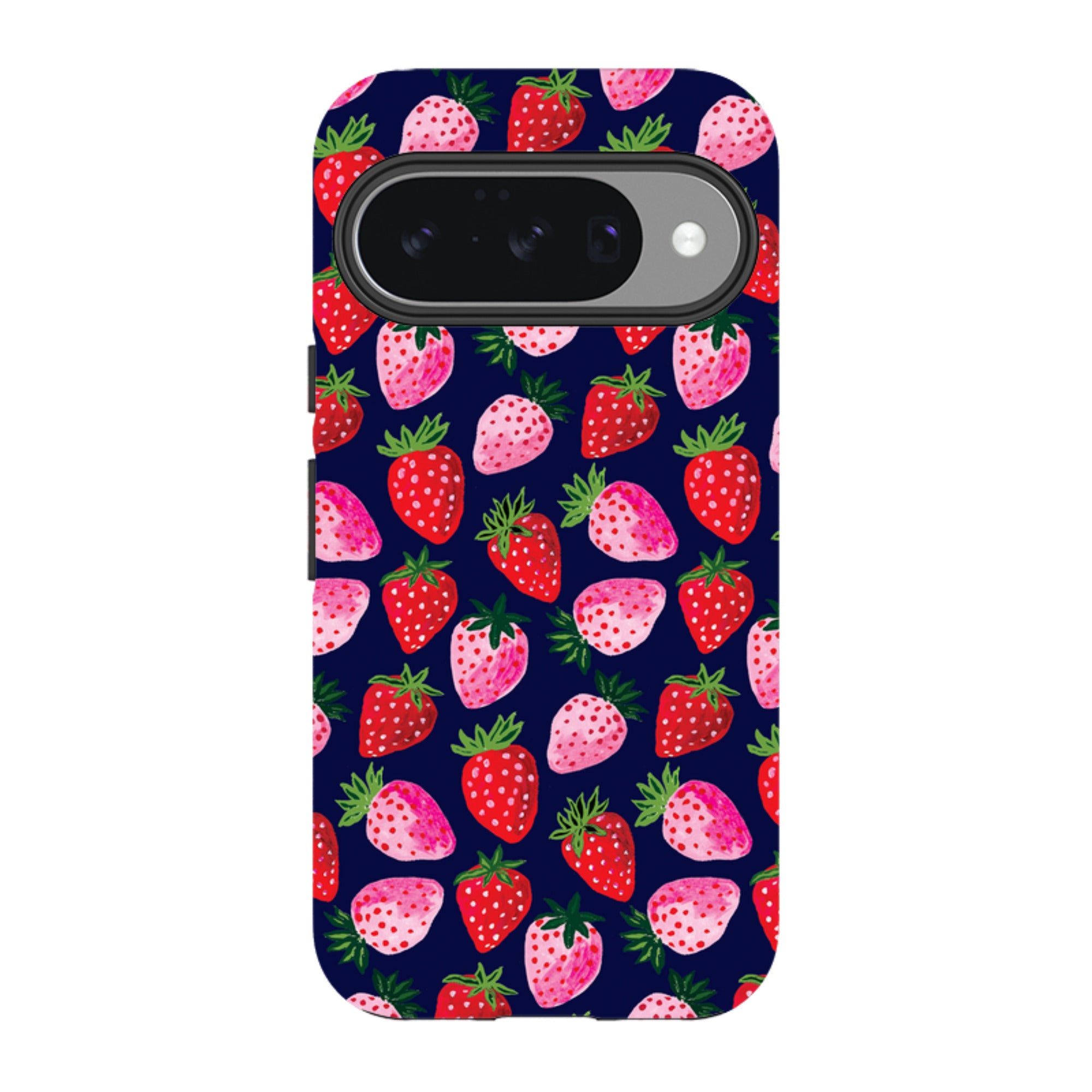 Google Tough Case - Strawberry Scatter Navy By Emma Frances Grant