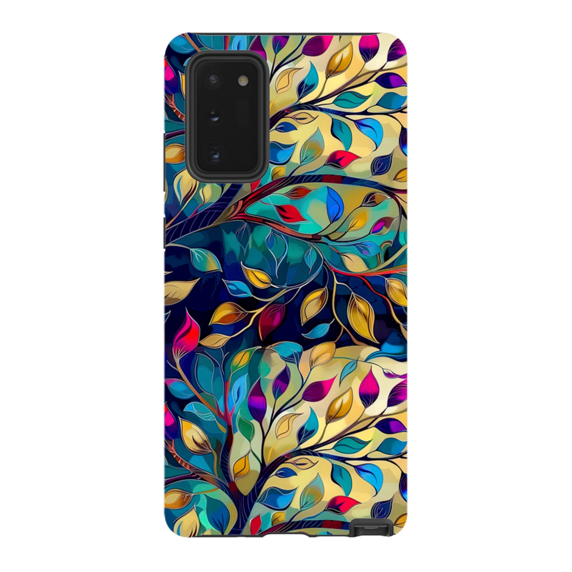 Samsung Tough Case - Teal Leaves
