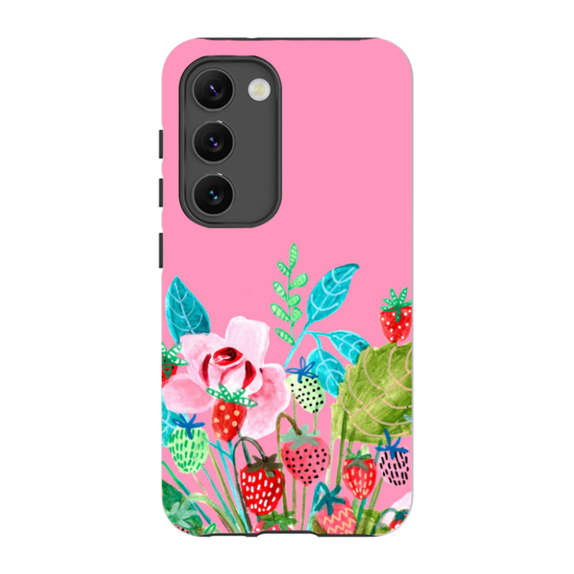 Samsung Tough Case - Pink Colour Floral By Caroline Bonne Muller