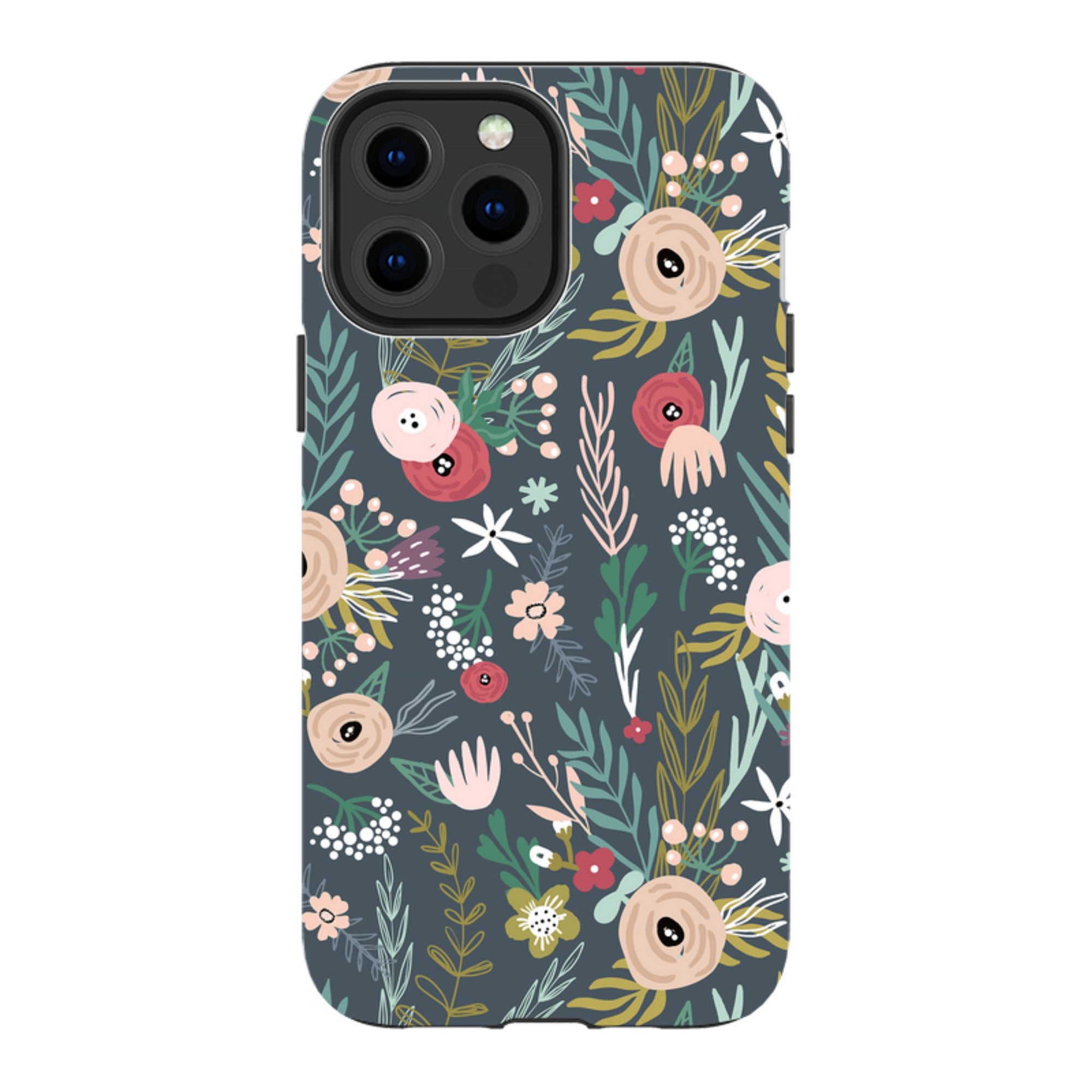 iPhone Tough Case - Winter Scandi Floral