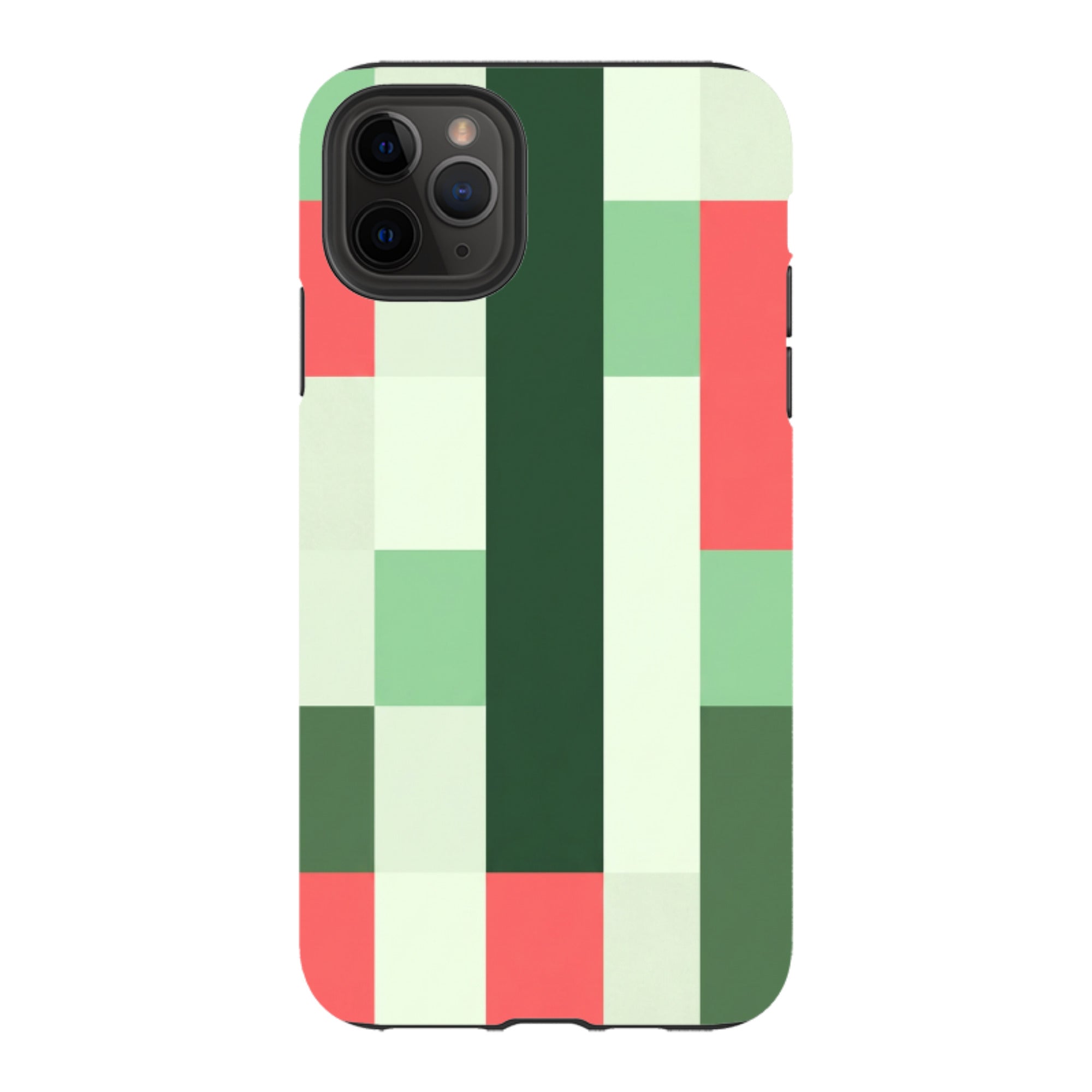 iPhone Tough Case - Retro Abstract Gingham