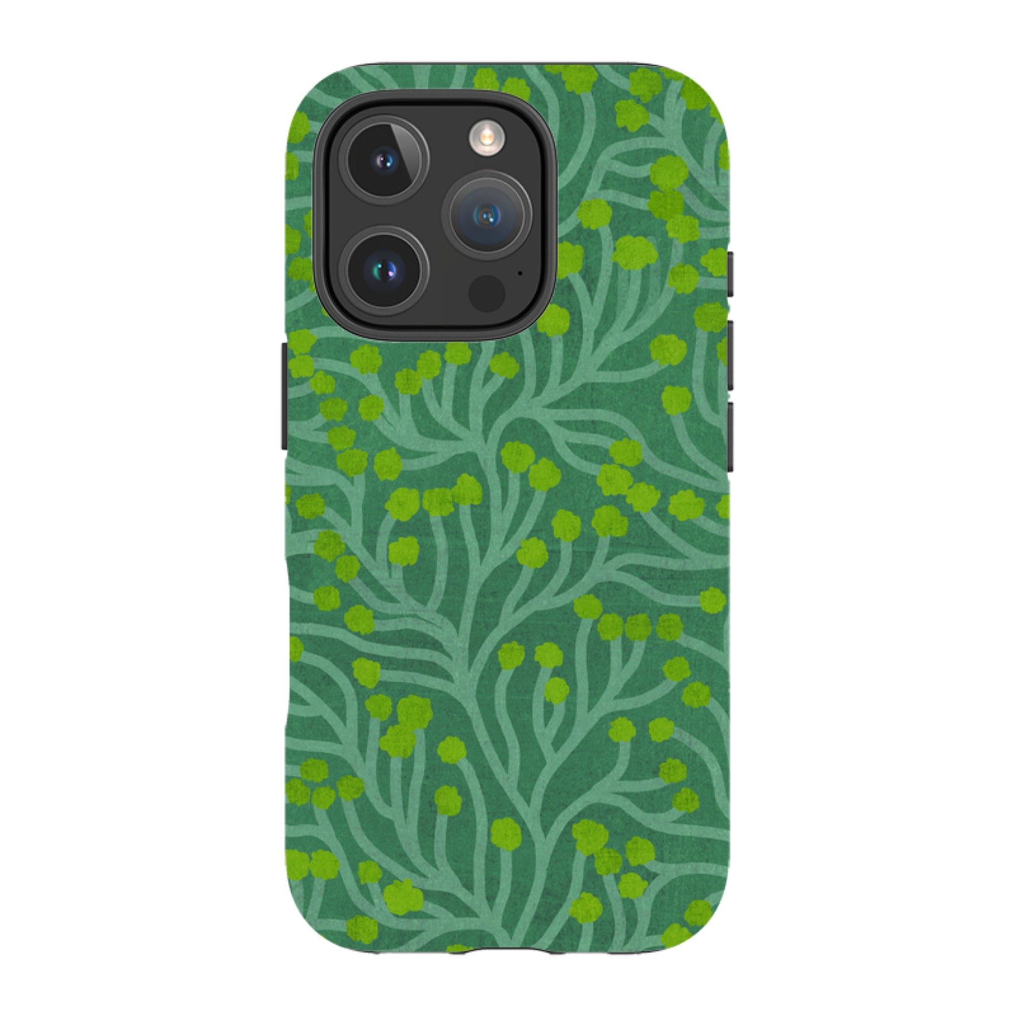 iPhone MagSafe Tough Case - Vine Green and Teal By Katherine Quinn