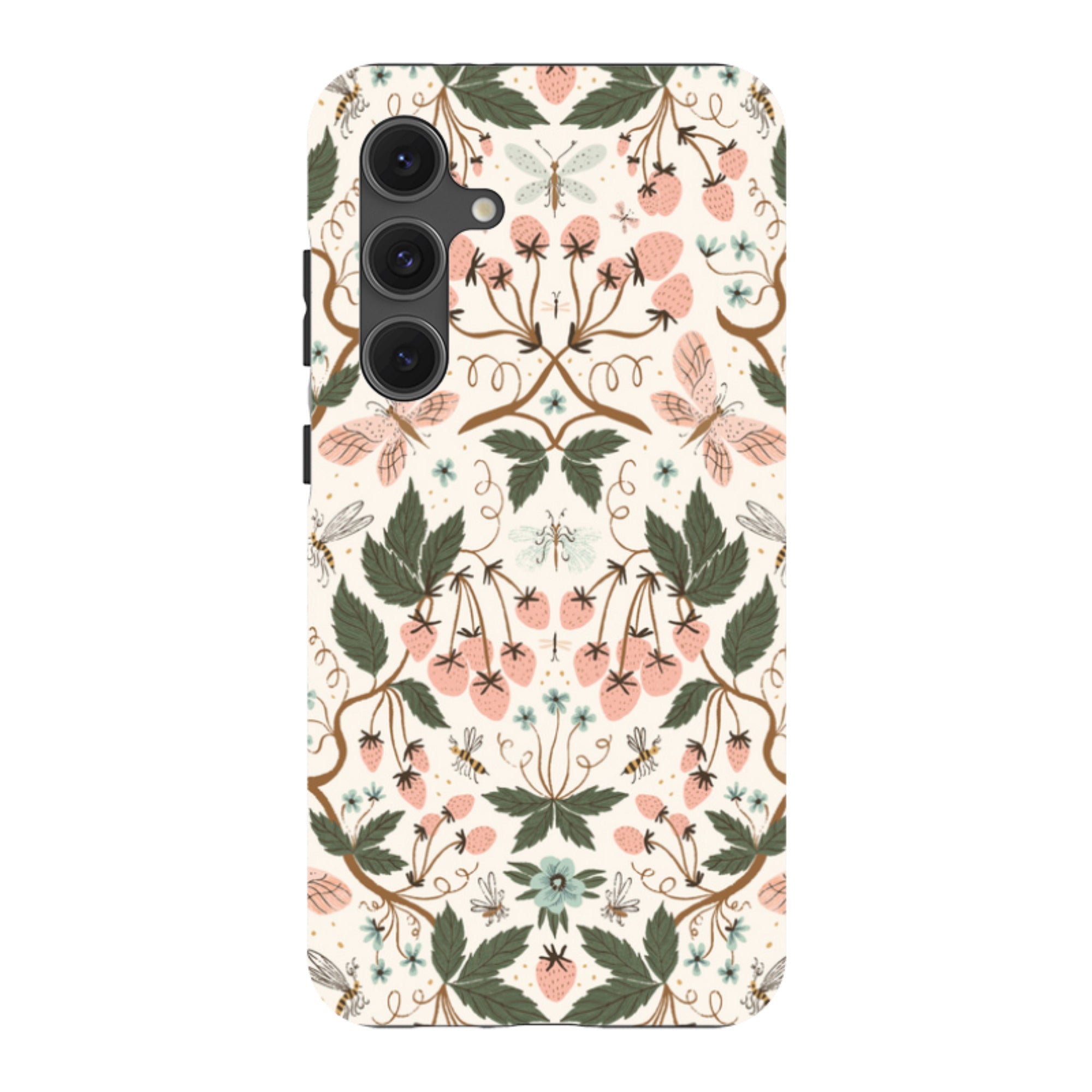 Samsung Tough Case - Bugs And Berries Pattern By Meghann Rader