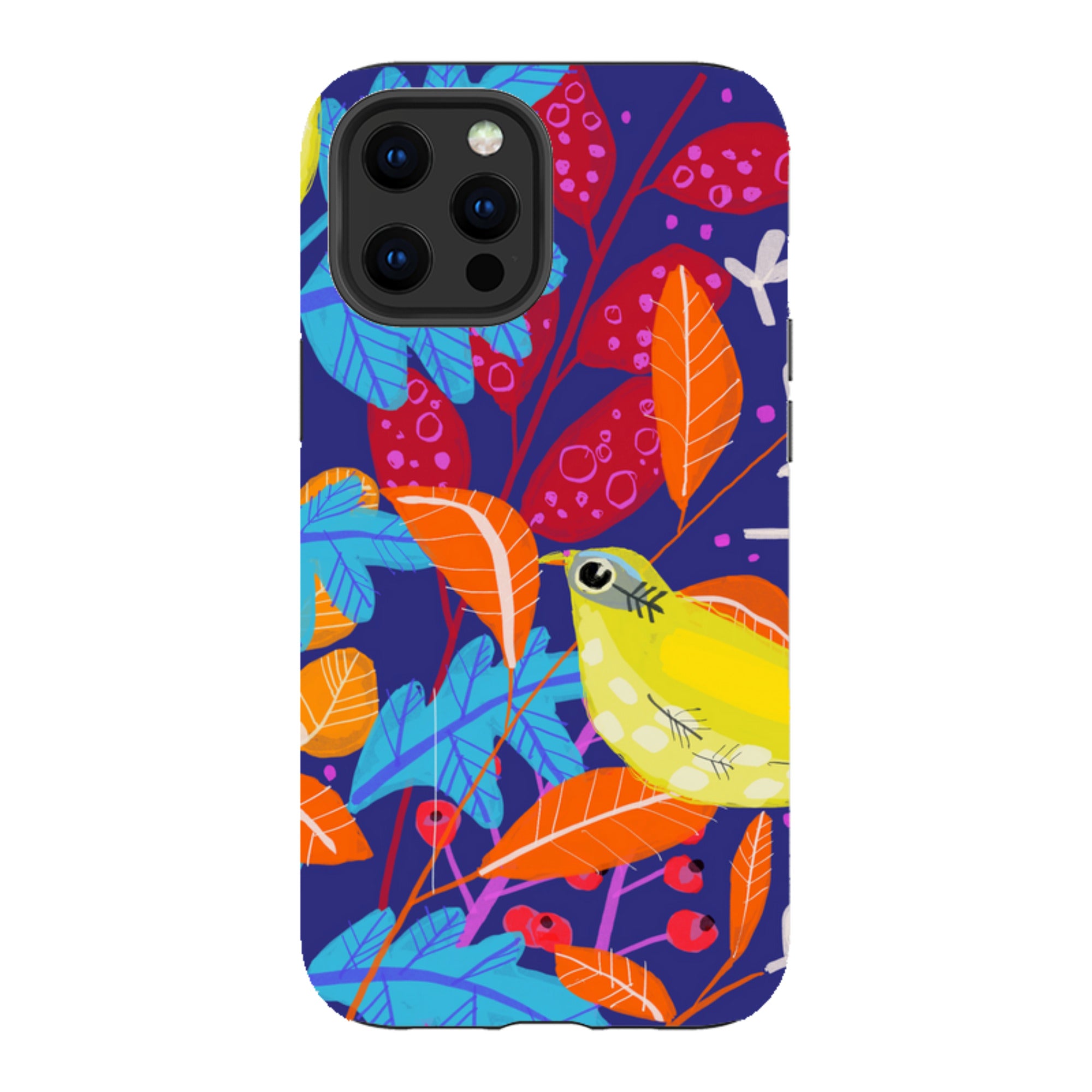 iPhone Tough Case - Yellow Bird By Claire West