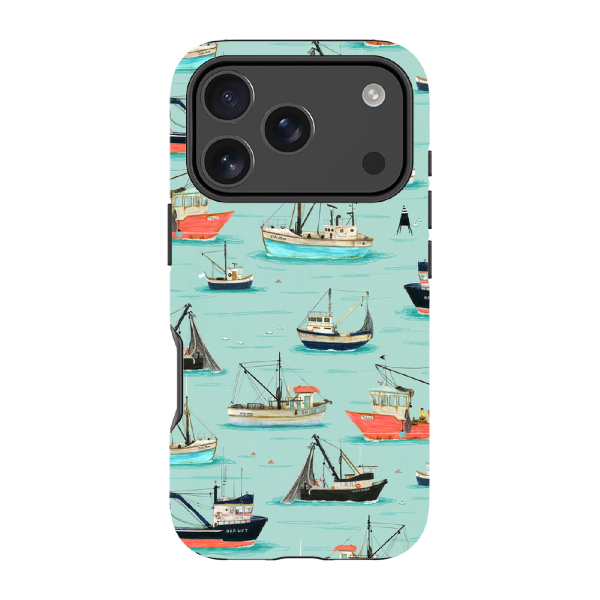 iPhone Tough Case - Fishing Boats By Katherine Quinn