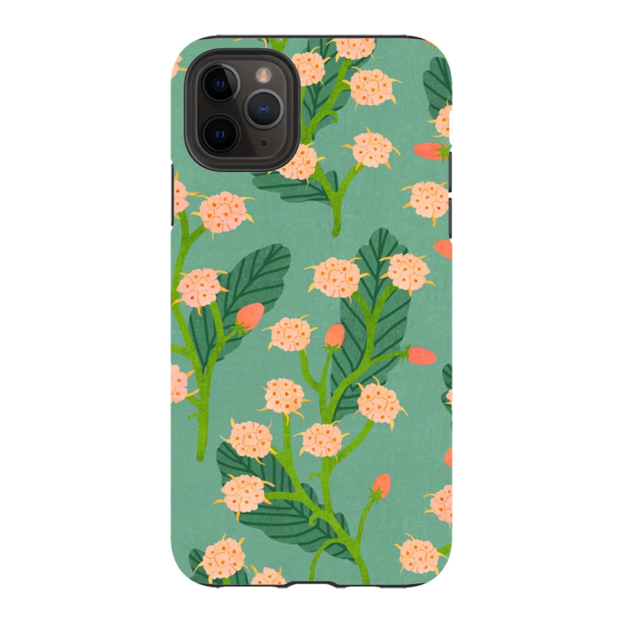 iPhone Tough Case - Summer Seeds Teal By Katherine Quinn