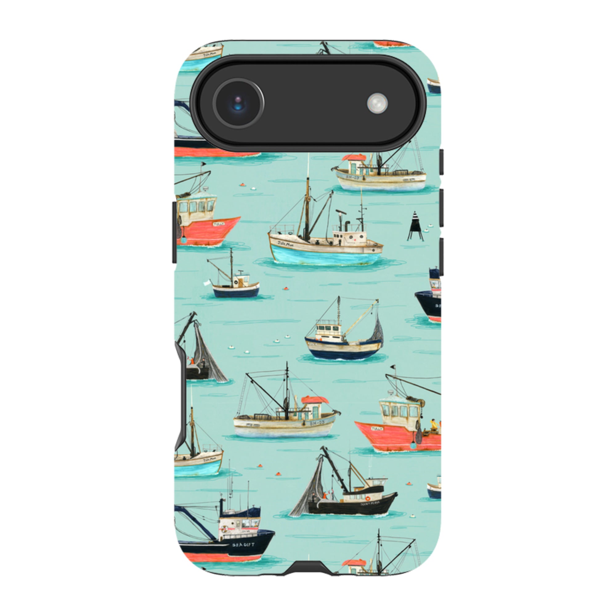 iPhone Tough Case - Fishing Boats By Katherine Quinn