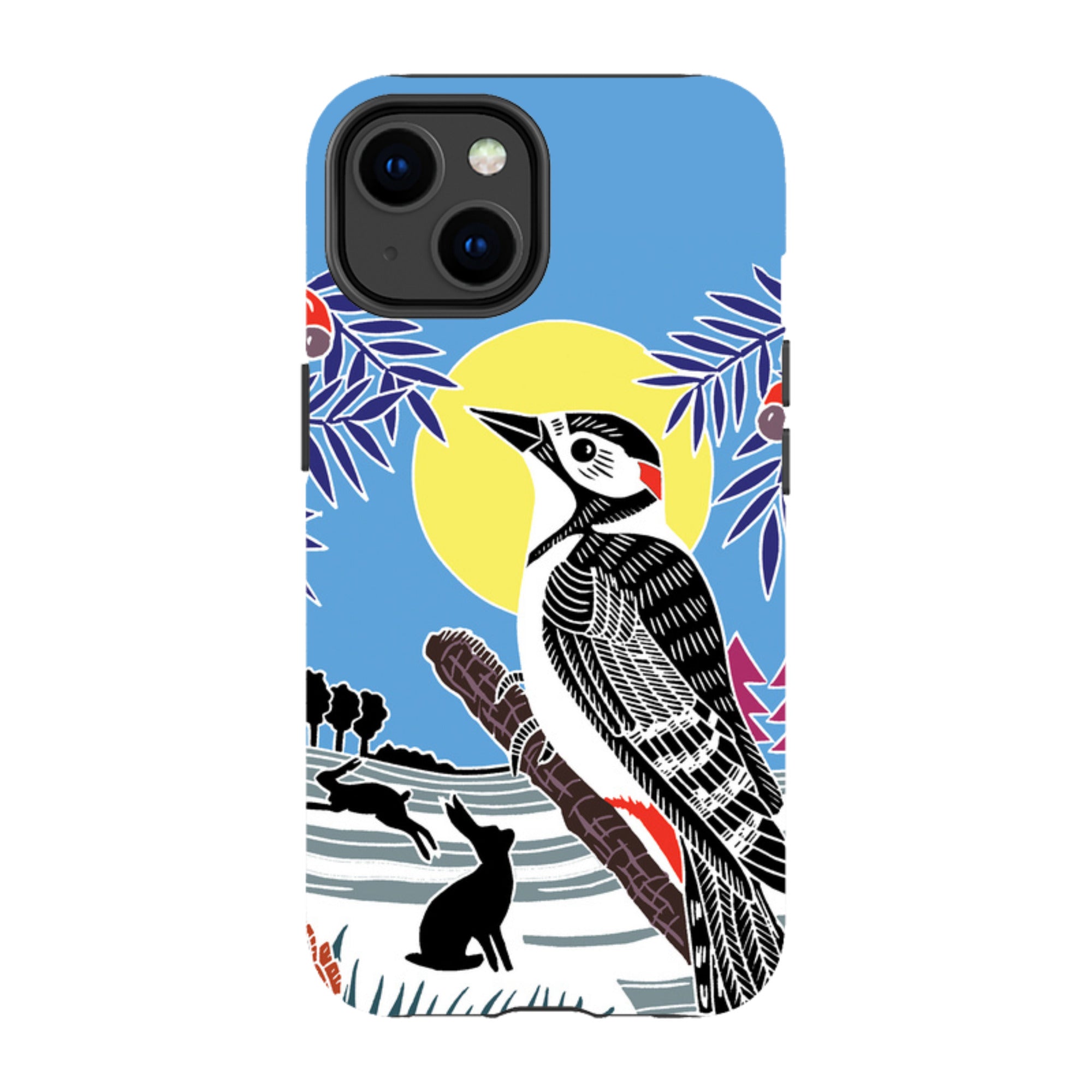 iPhone Tough Case - Woodpecker Yellow By Kate Heiss