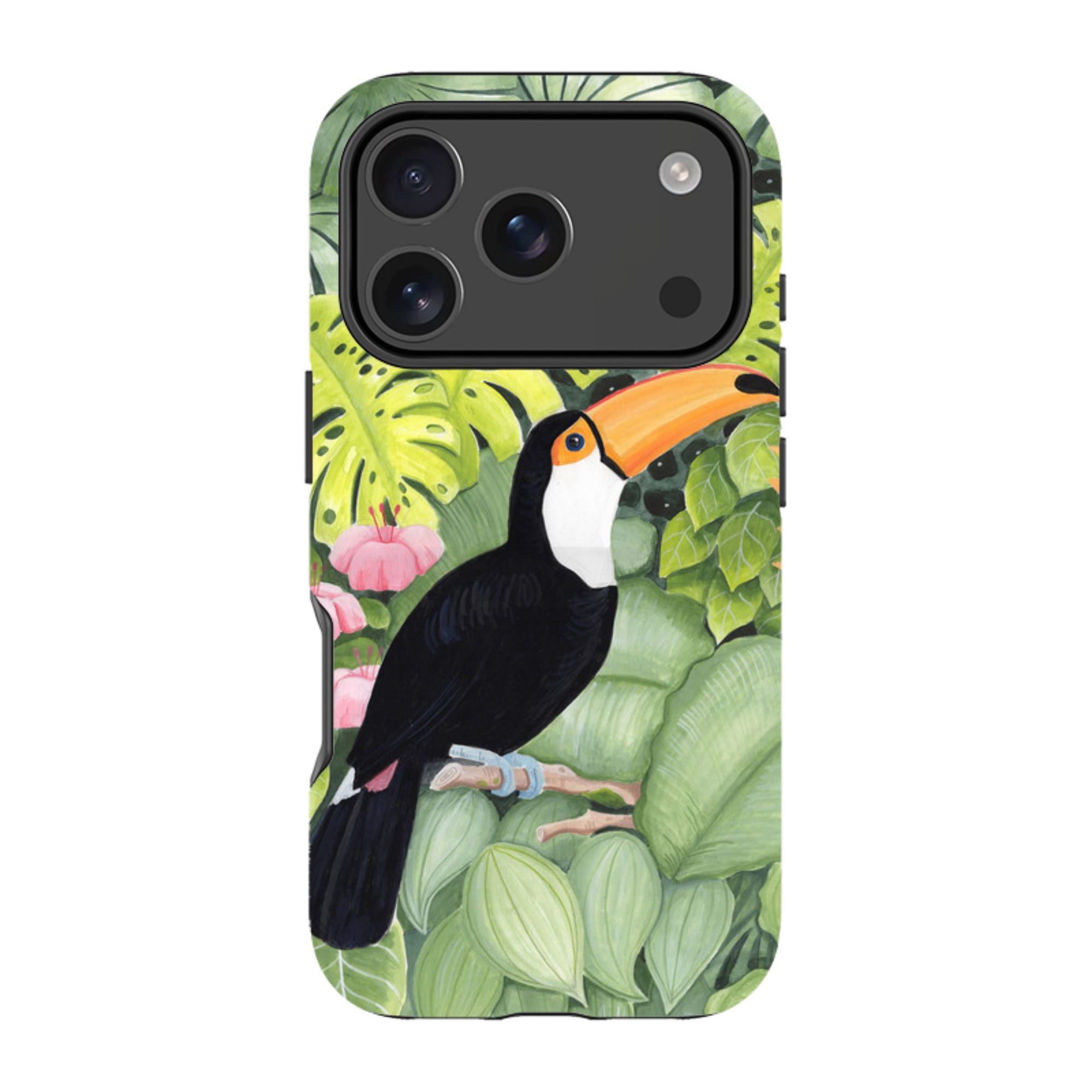 iPhone Tough Case - Toucan In Leaves By Bex Parkin