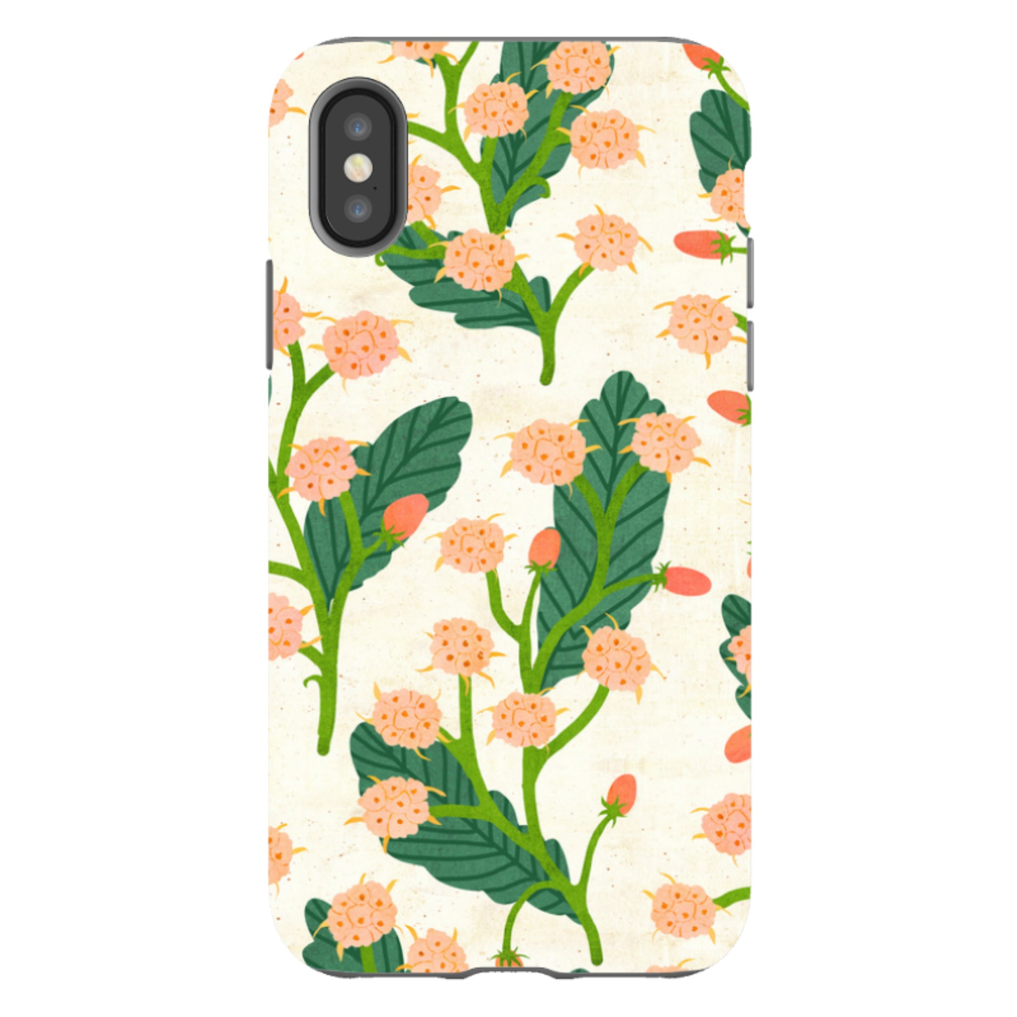 iPhone Tough Case - Summer Seeds Cream By Katherine Quinn