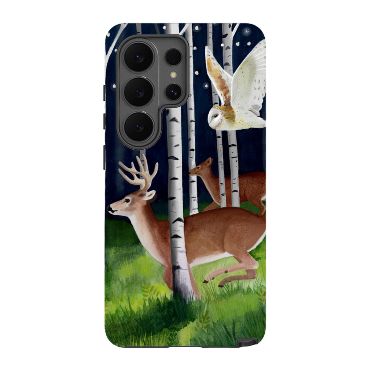 Samsung Tough Case - Green Forest By Bex Parkin