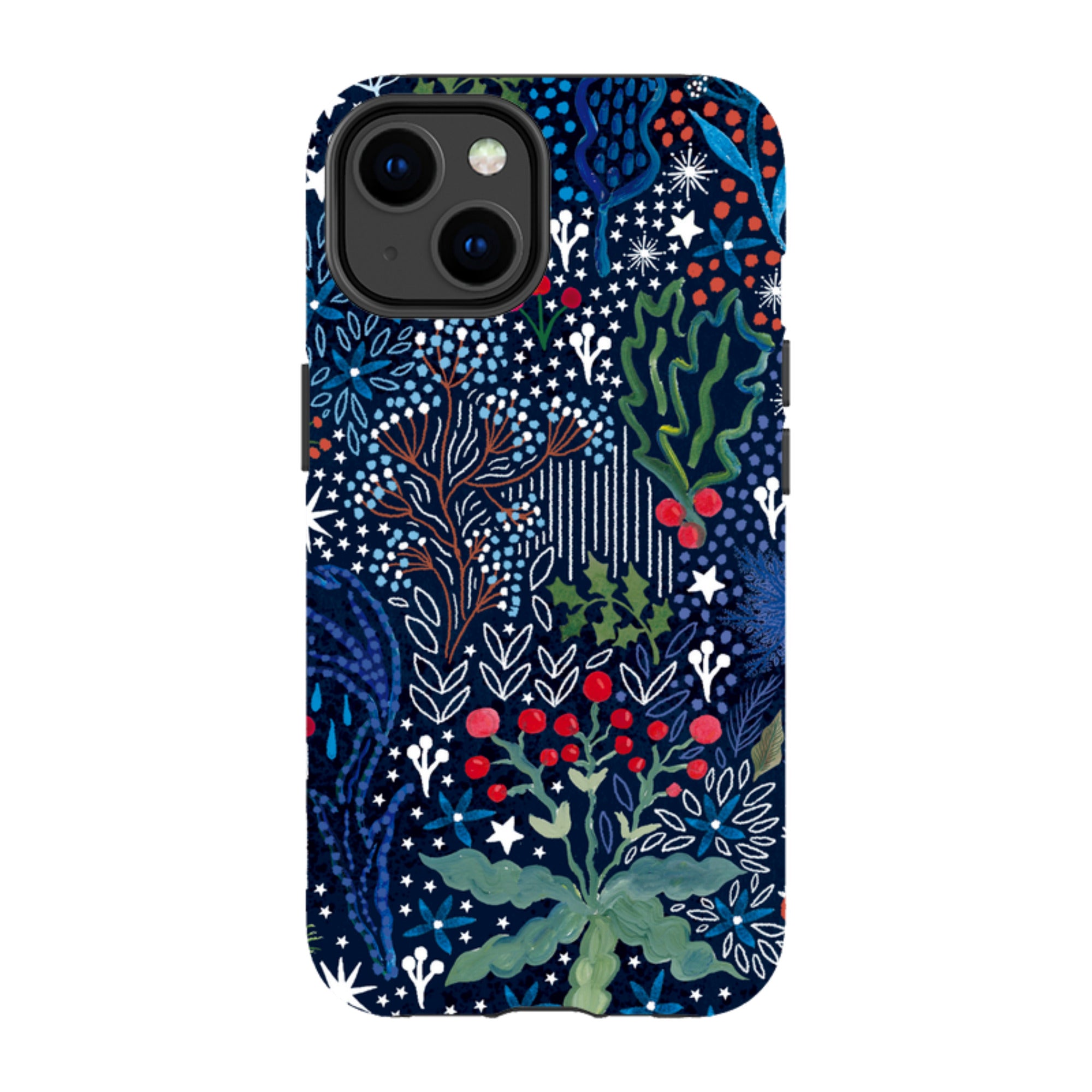 iPhone Tough Case - Winter Flowers I By Emma Frances Grant