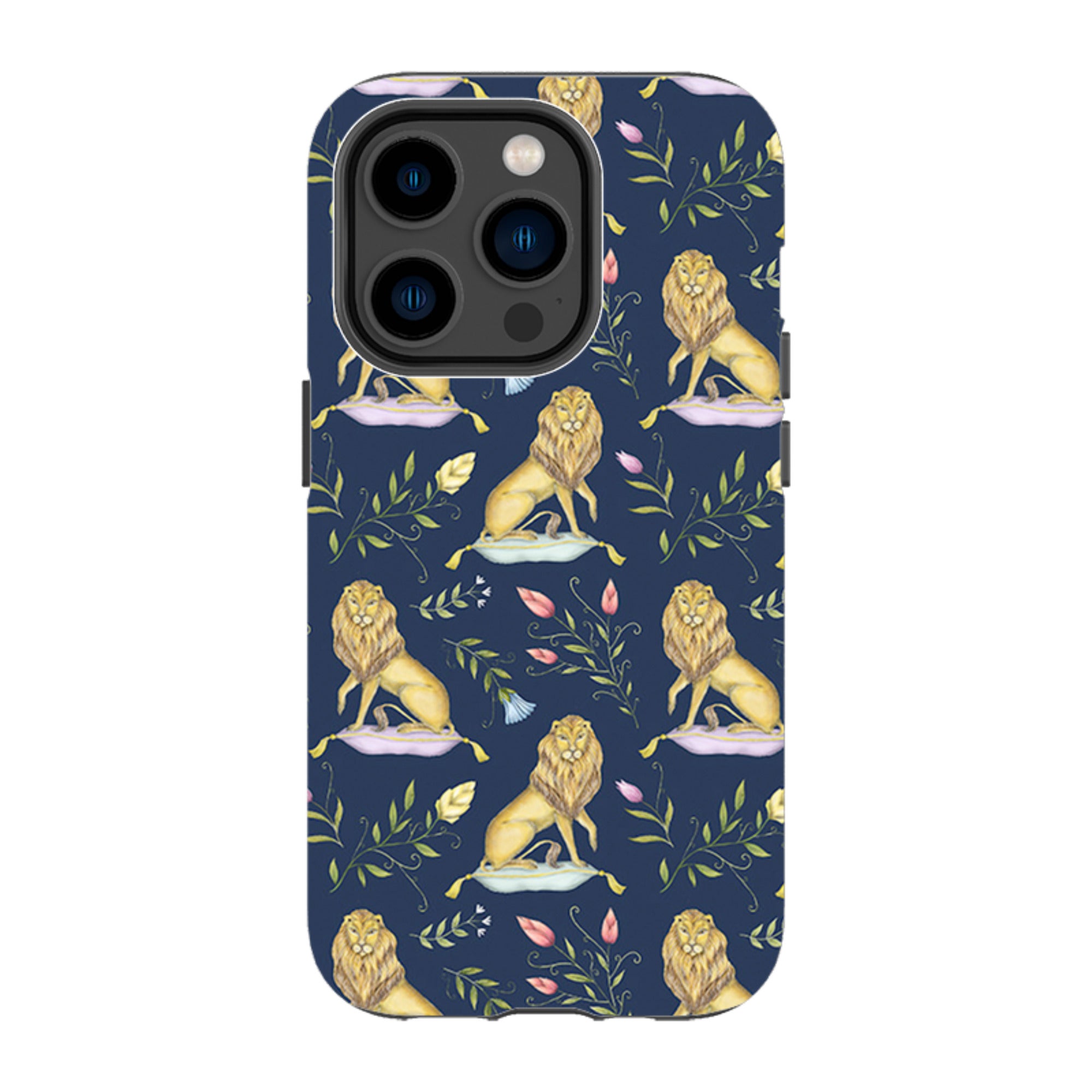 iPhone Tough Case - Leo Et Flores Navy By Catherine Rowe