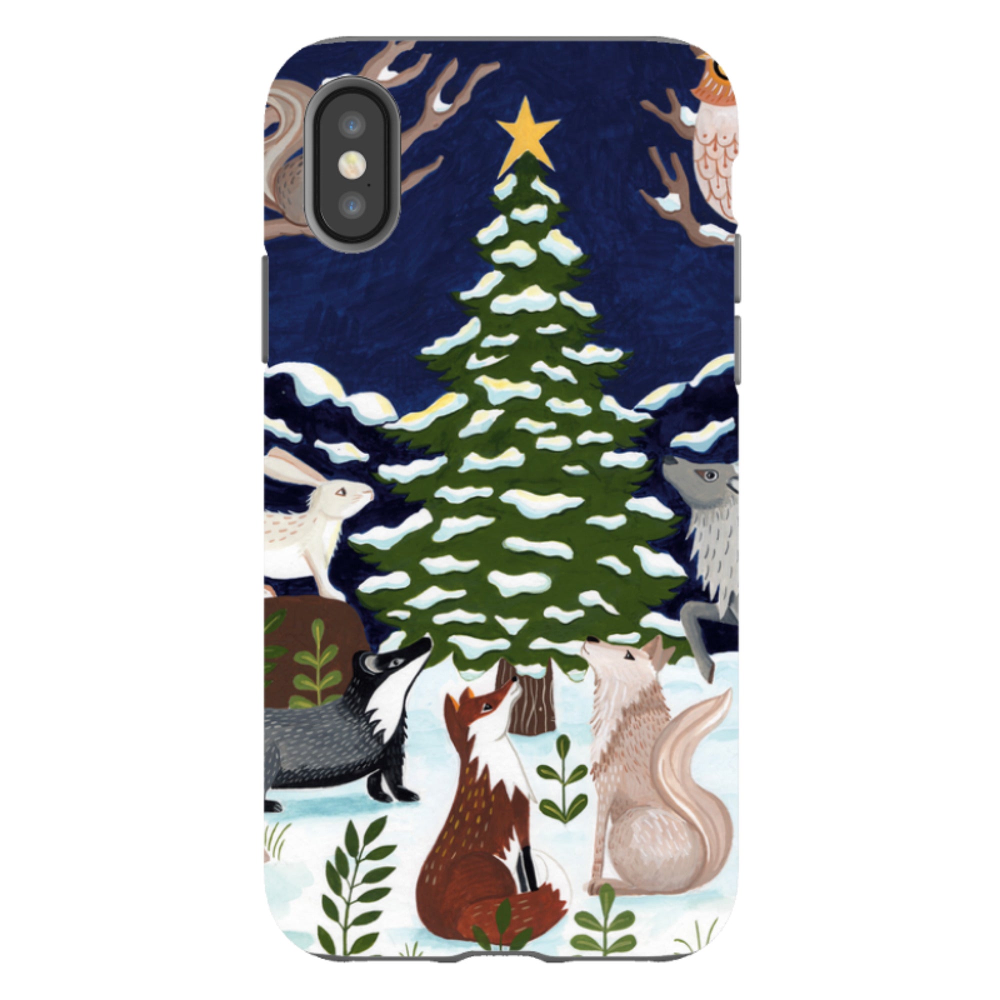 iPhone Tough Case - Christmas Tree By Bex Parkin