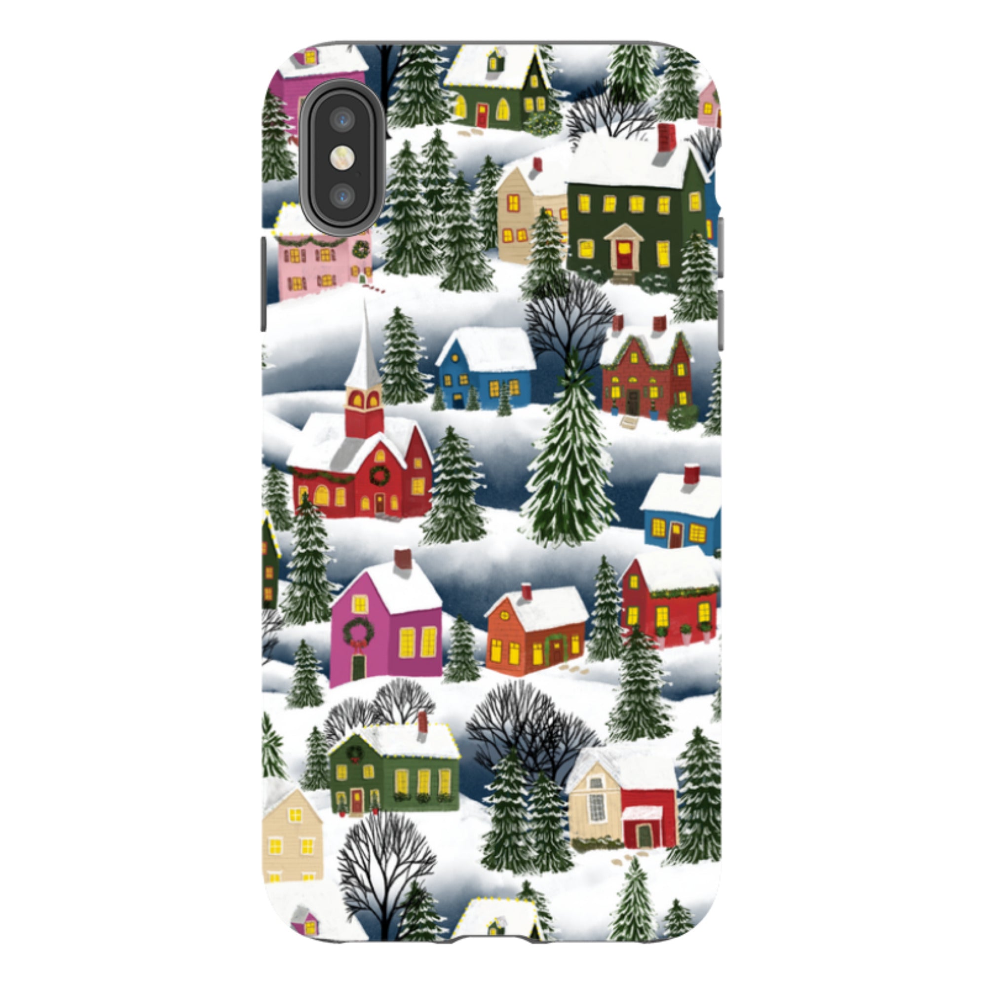 iPhone Tough Case - Advent Street Town By Abby Jacobs