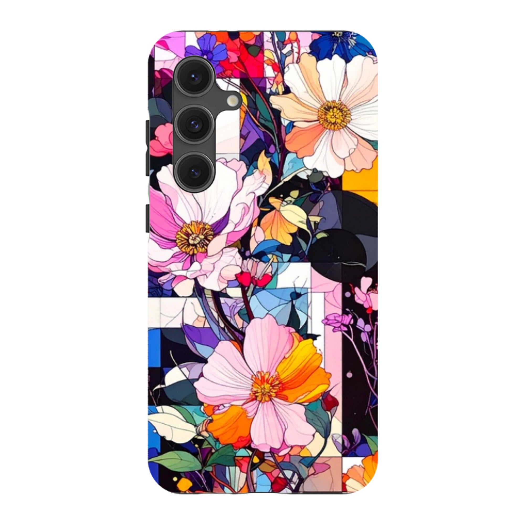 Samsung Tough Case - Block Floral