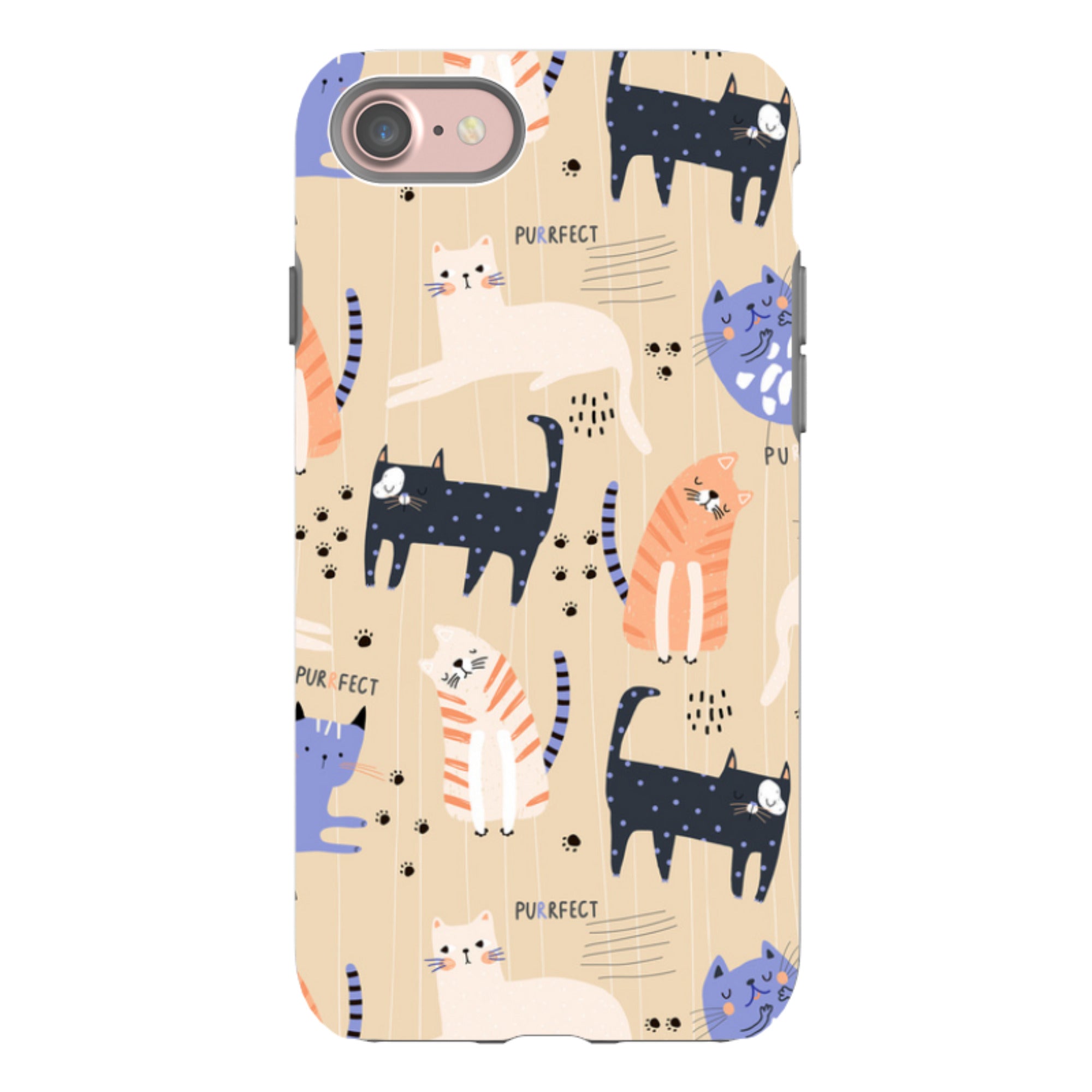iPhone Tough Case - Purrfect