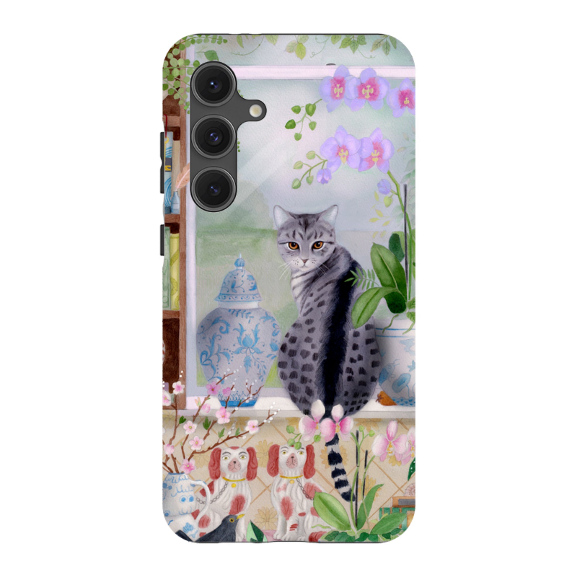 Samsung Tough Case - Cat In Window By Bex Parkin