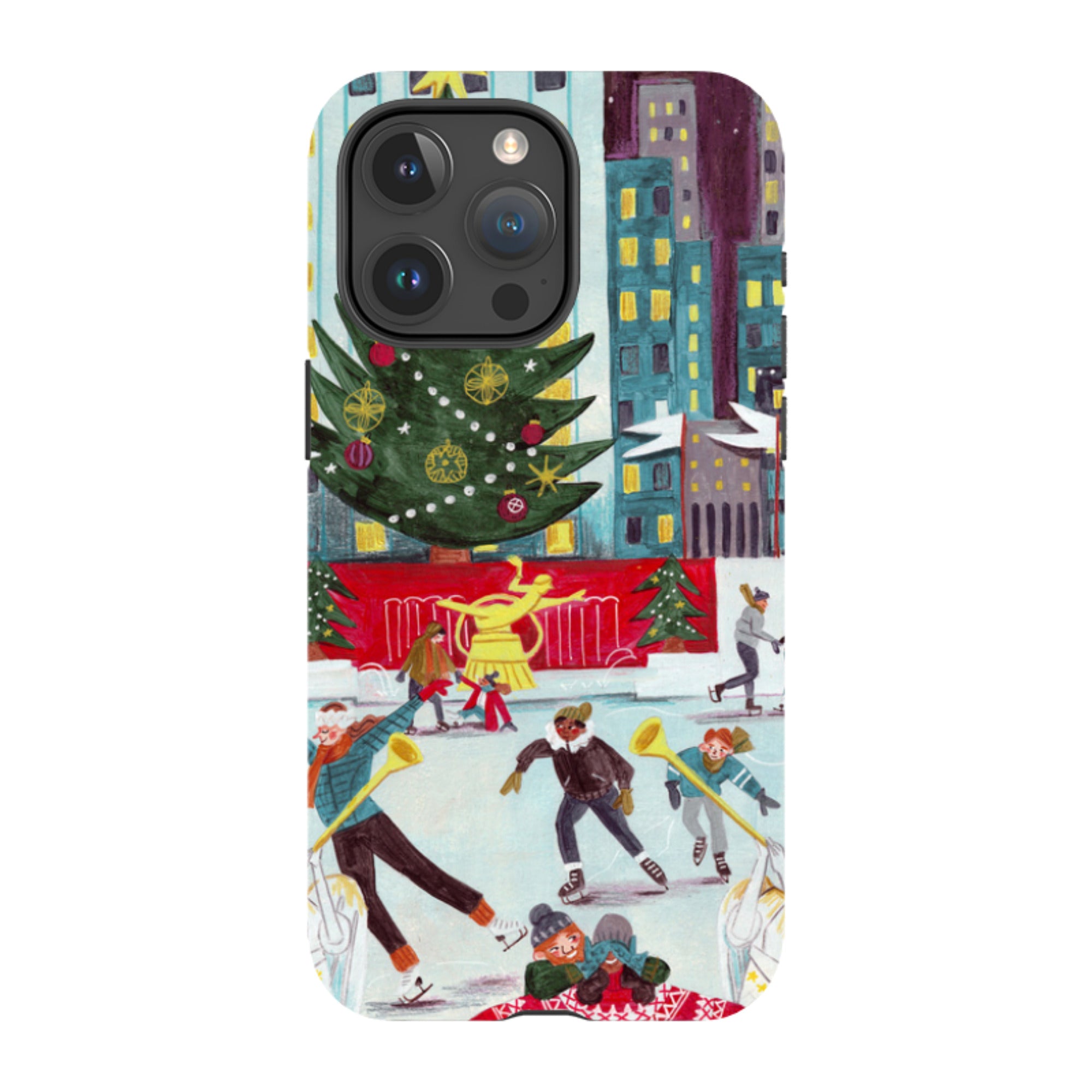 iPhone Tough Case - Xmas In New York By Caroline Bonne Muller