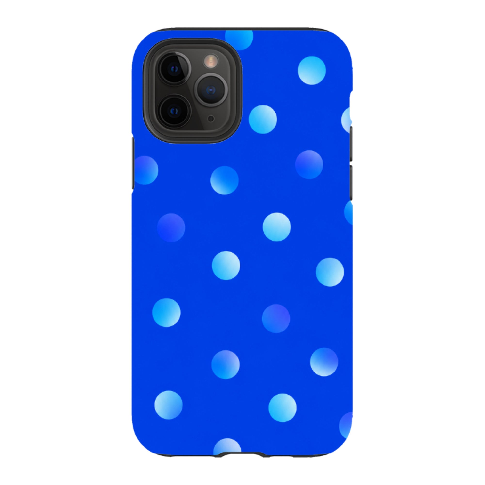 iPhone Tough Case - Blue Polka Dot