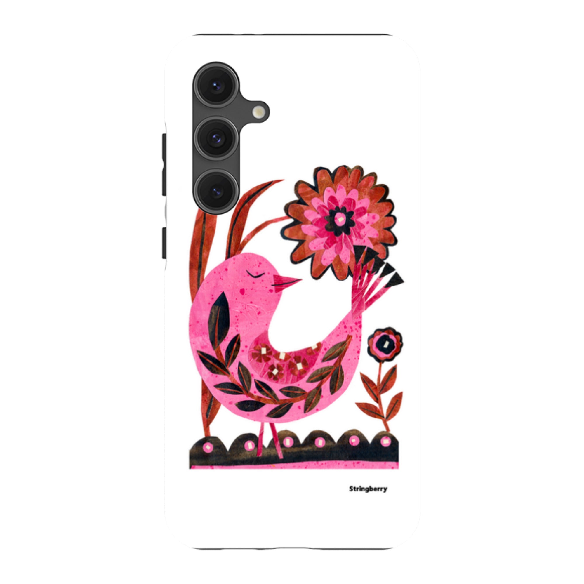 Samsung Tough Case - Folk Floral Bird By Tracey English