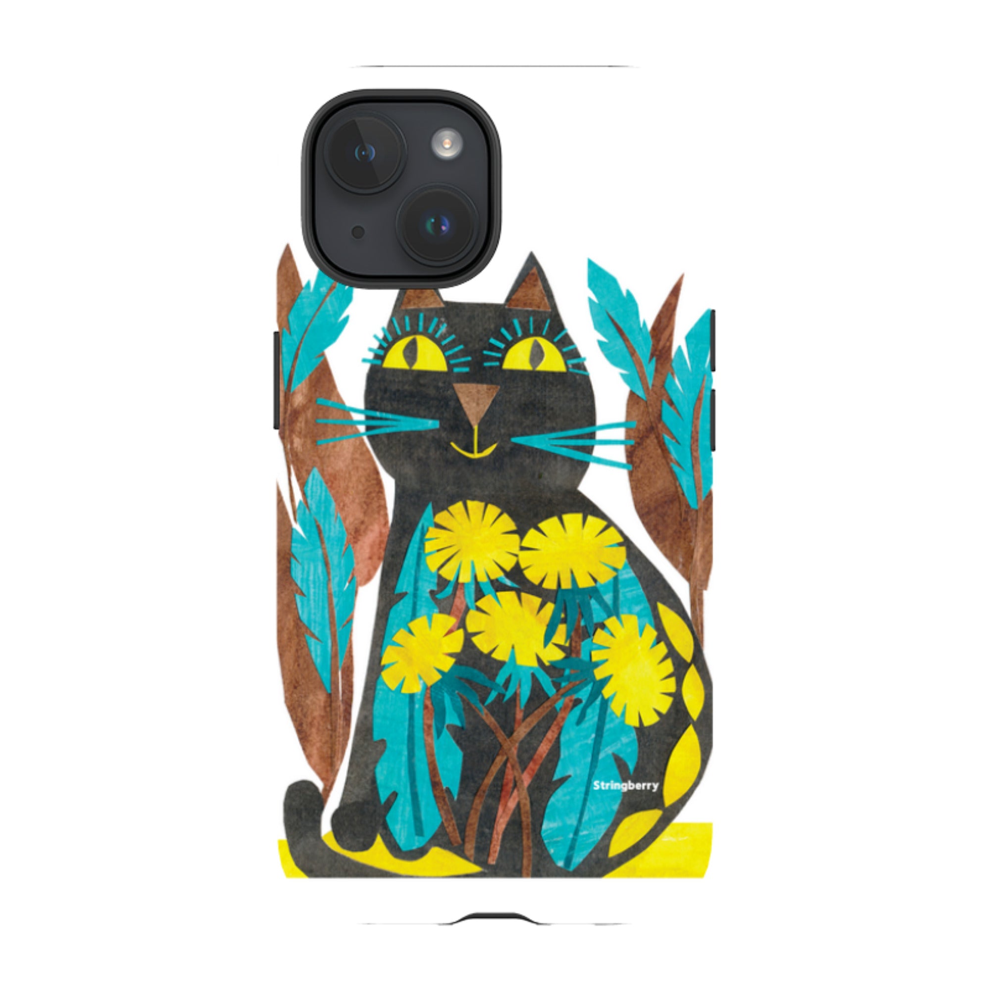 iPhone MagSafe Tough Case - Folk Cat By Tracey English