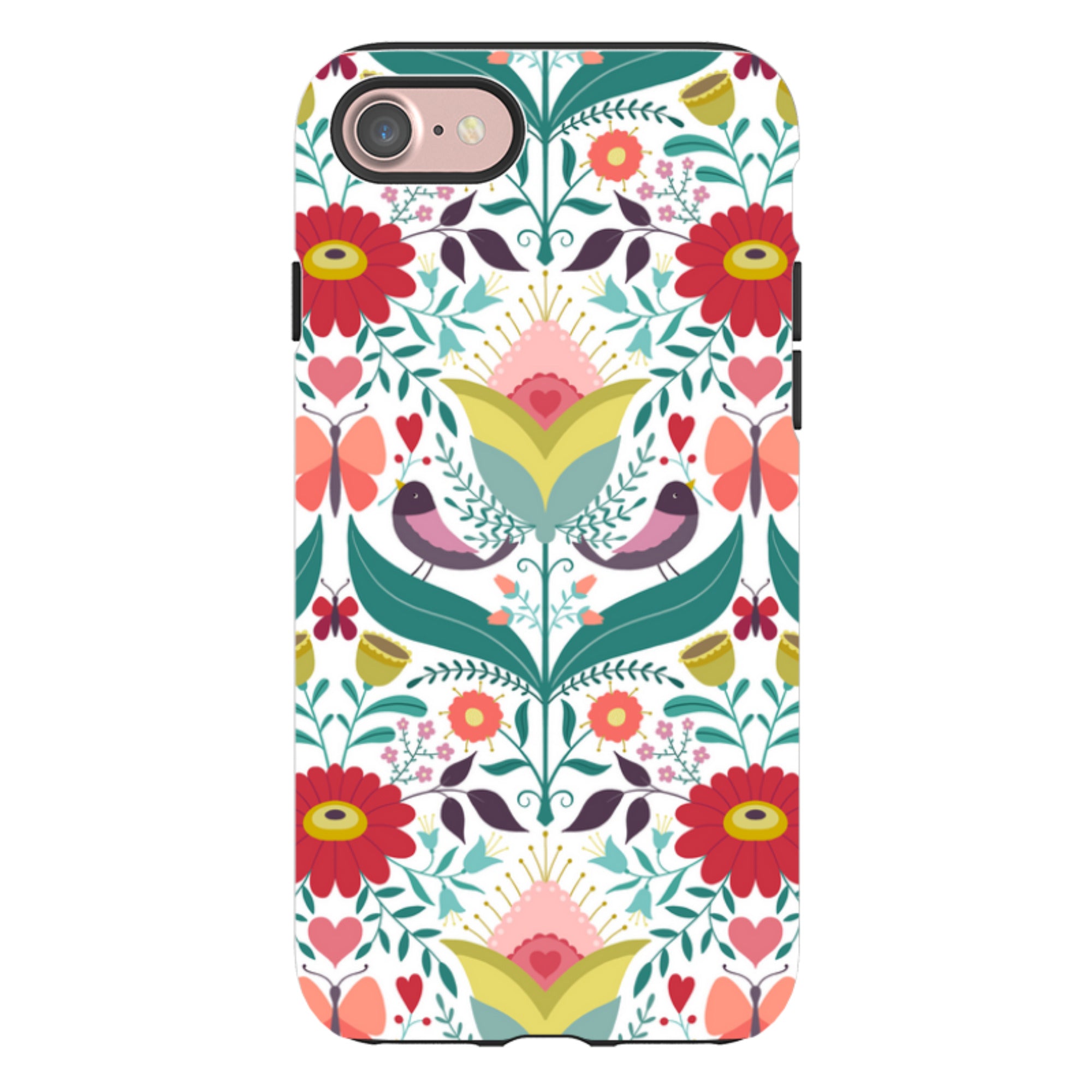 iPhone Tough Case - Bird Pattern IV By Suzy Taylor