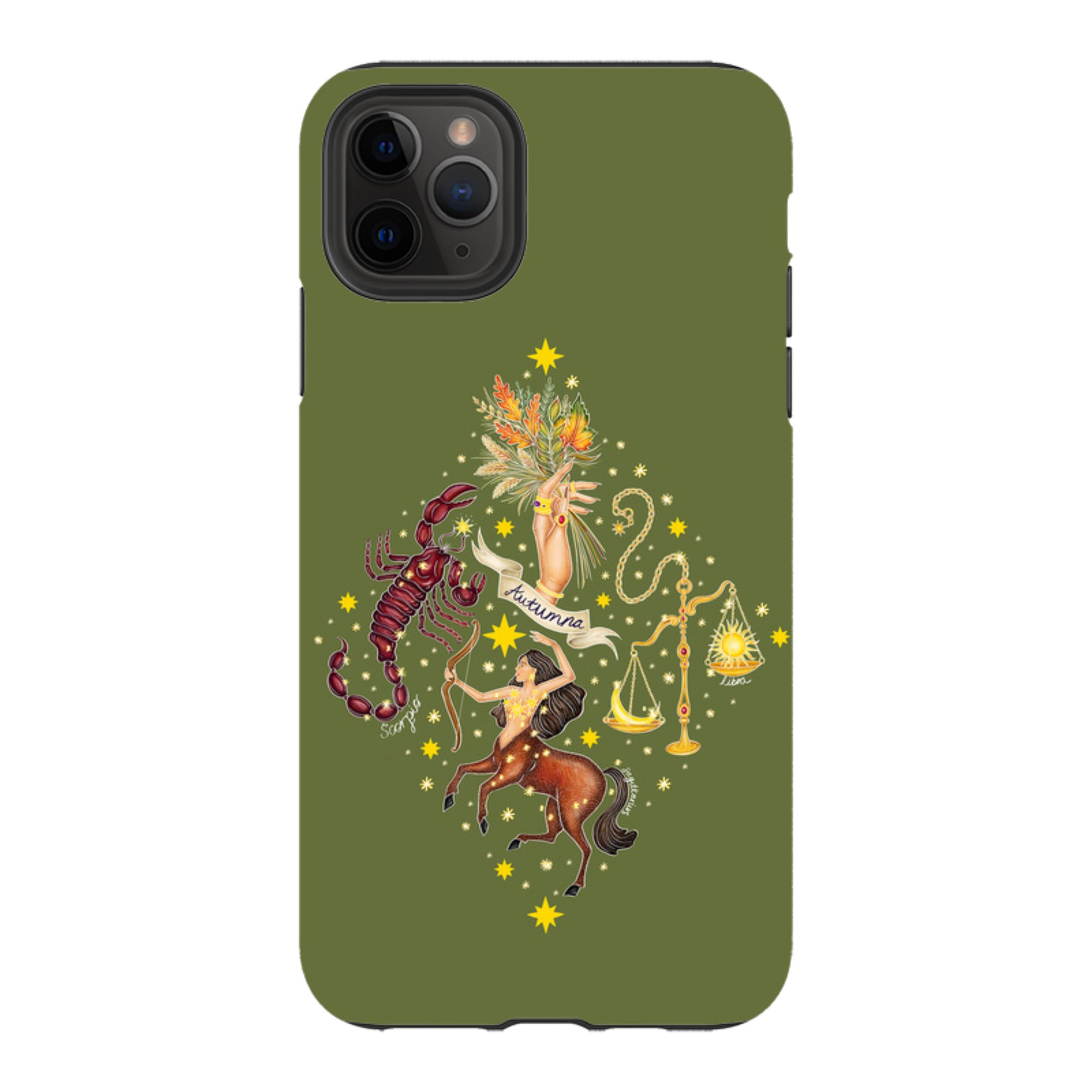 iPhone Tough Case - Autumn Zodiac By Catherine Rowe