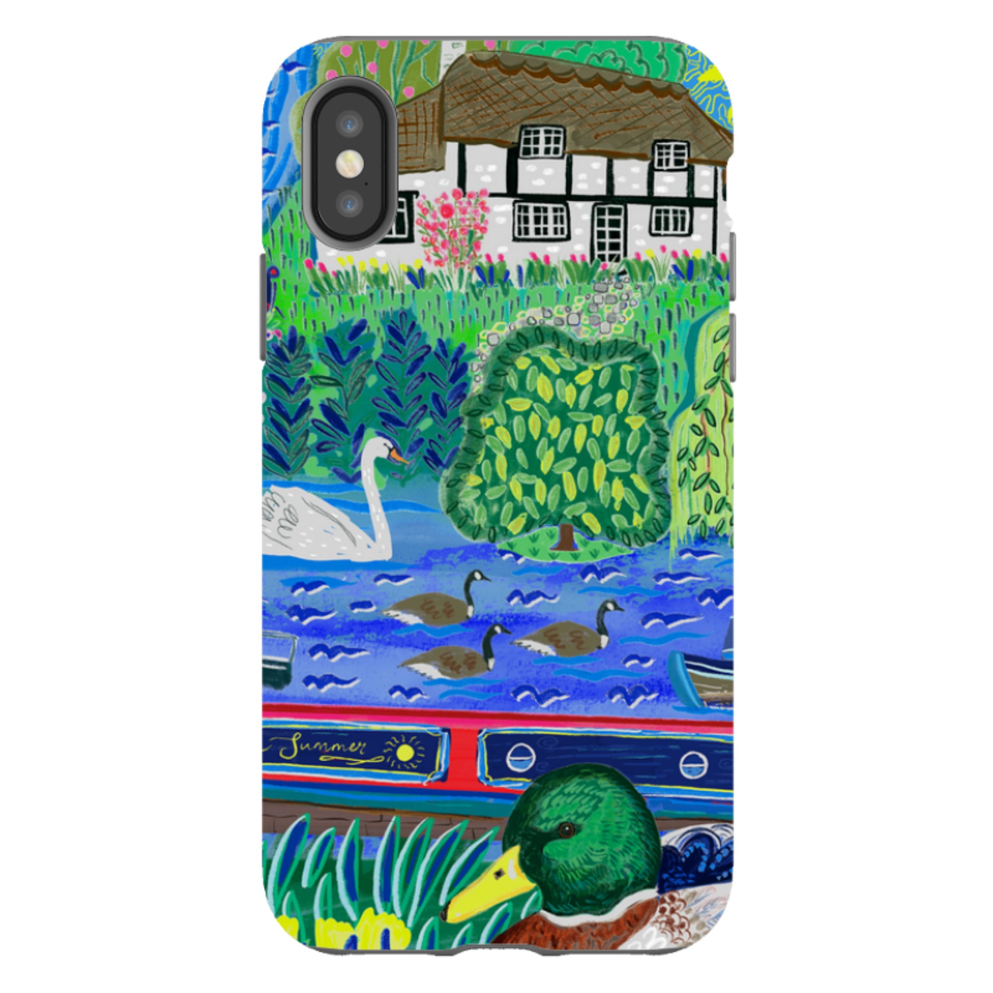 iPhone Tough Case - Canalside By Emma Frances Grant