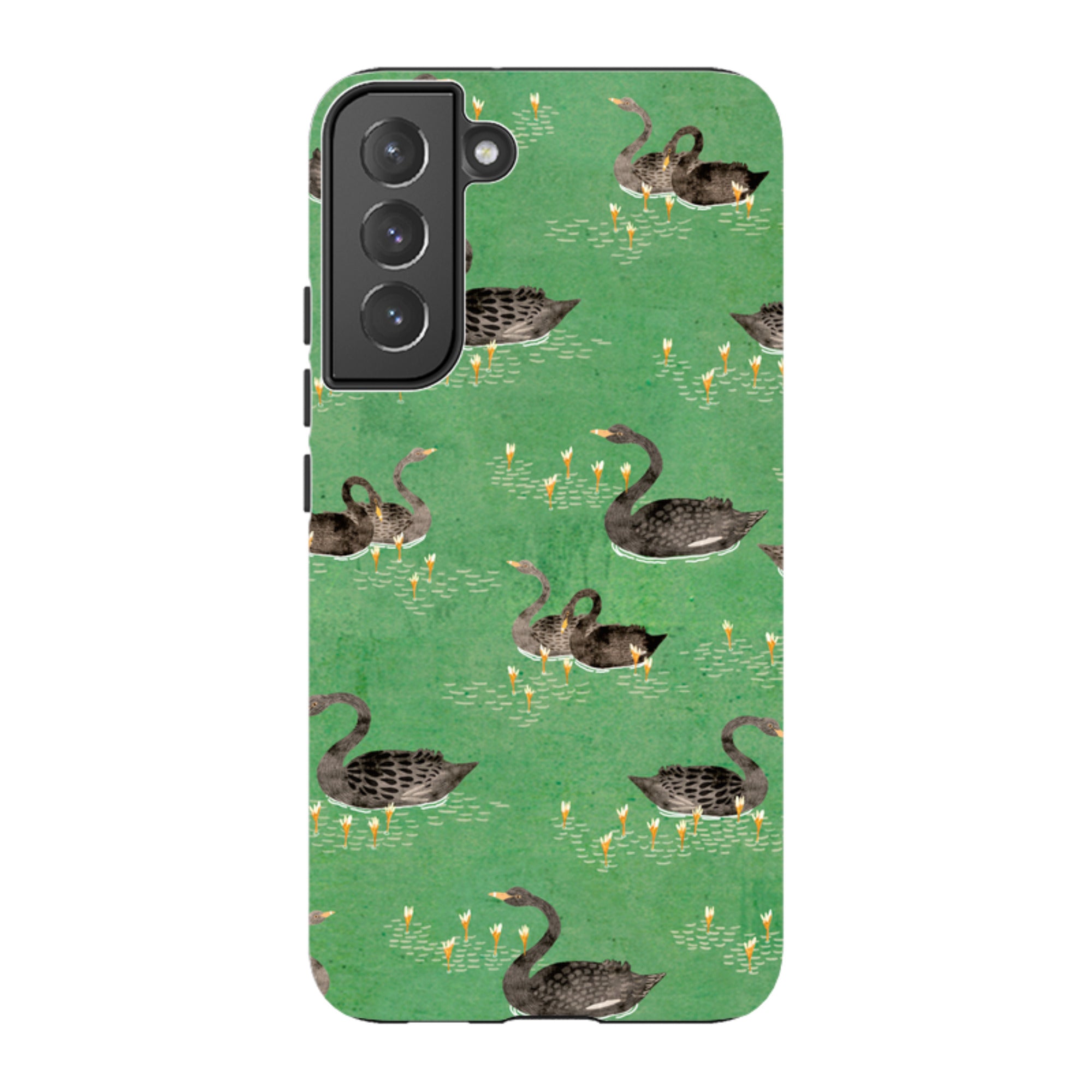 Samsung Tough Case - Swans Green By Katherine Quinn