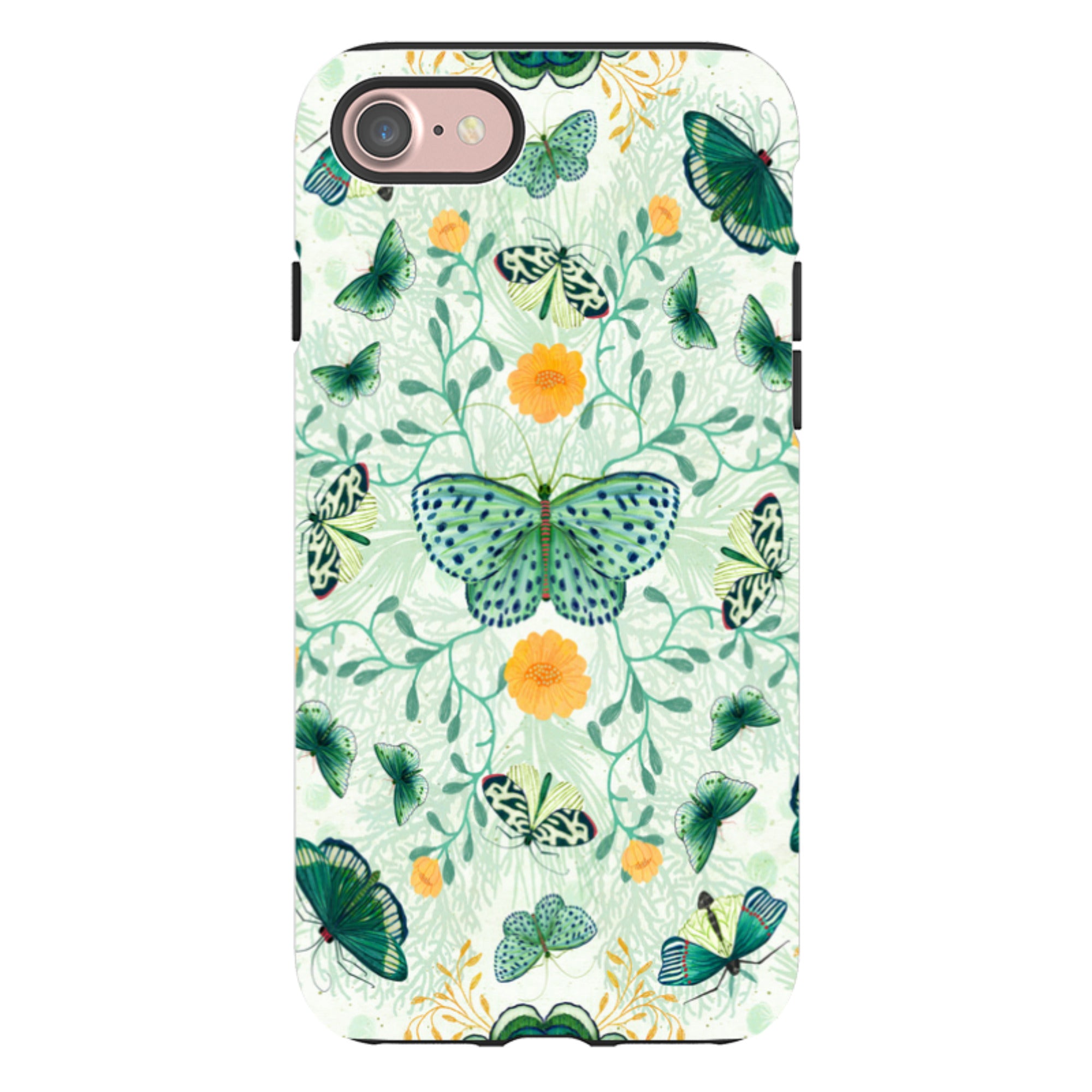iPhone Tough Case - Medium Moths 1 By Katherine Quinn