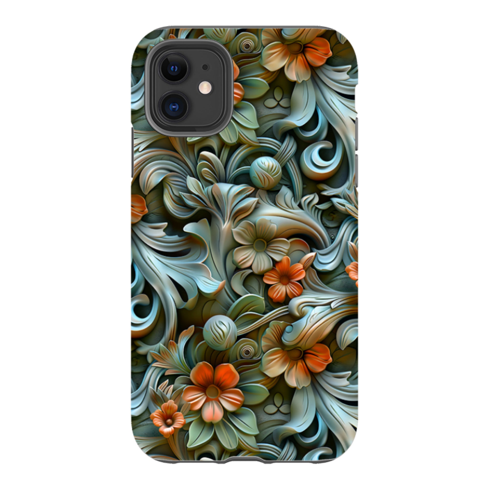iPhone Tough Case -Clover Floral