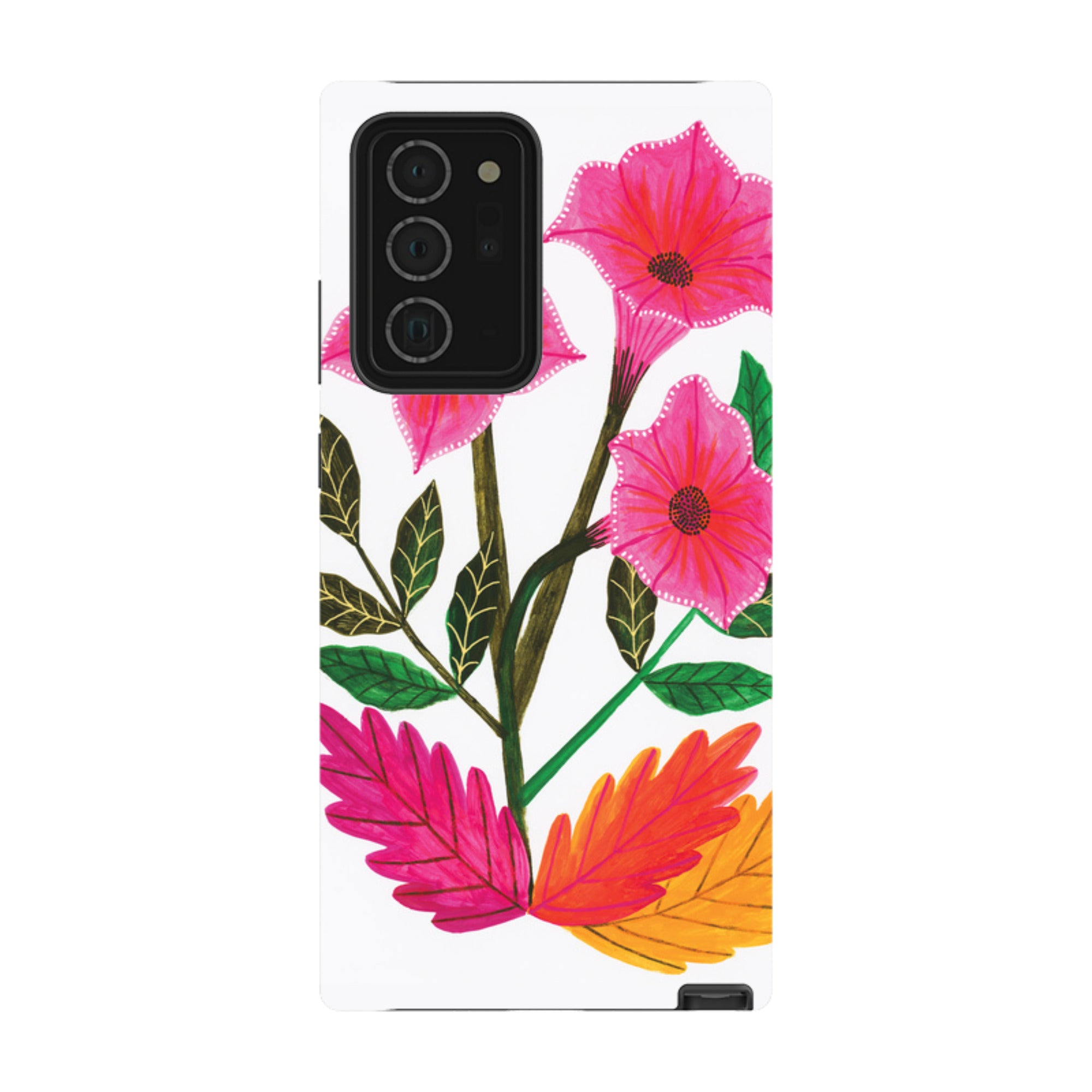 Samsung Tough Case - Trumpet Flowers By Lee Foster Wilson