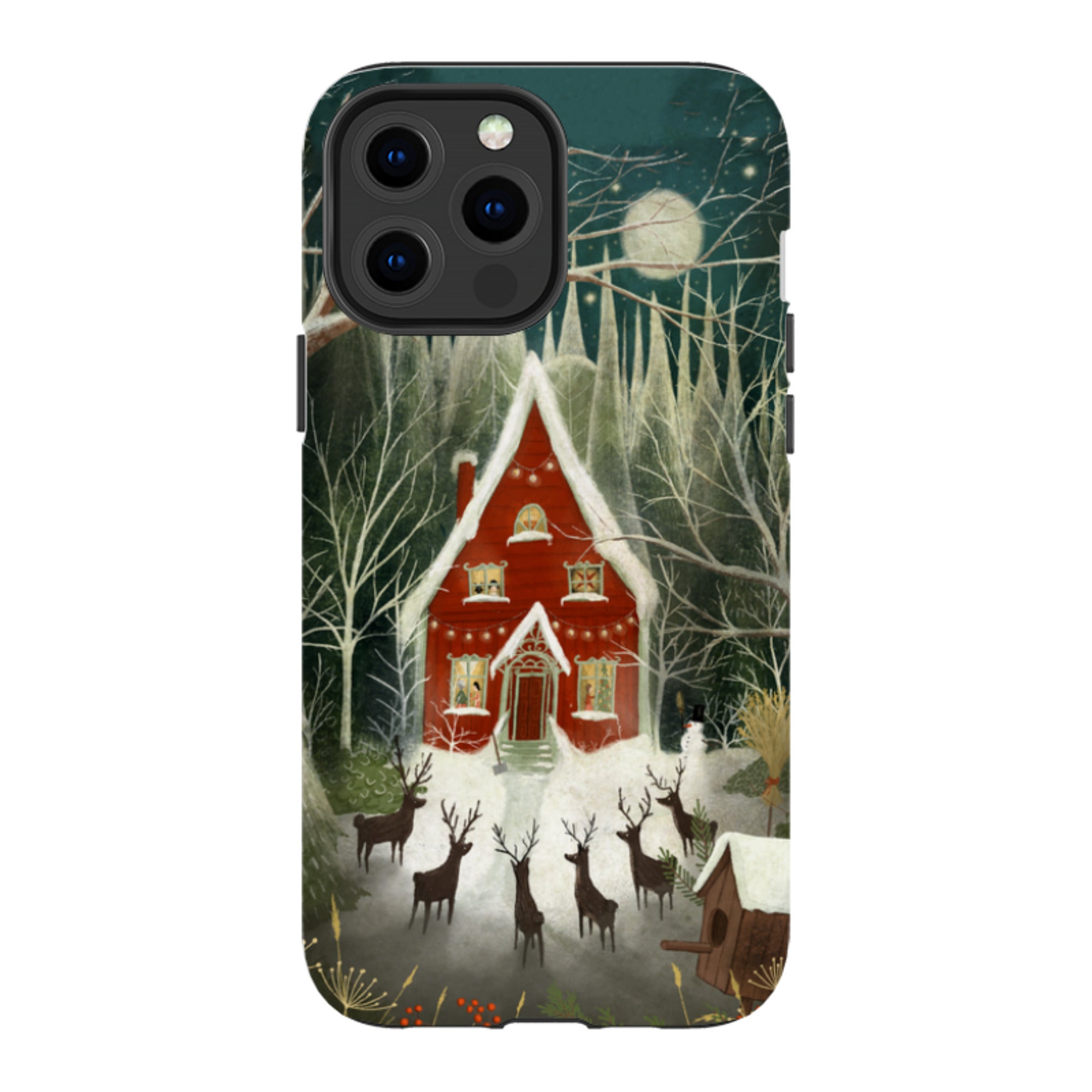 iPhone Tough Case -Christmas Garden Night By Maja Lindberg